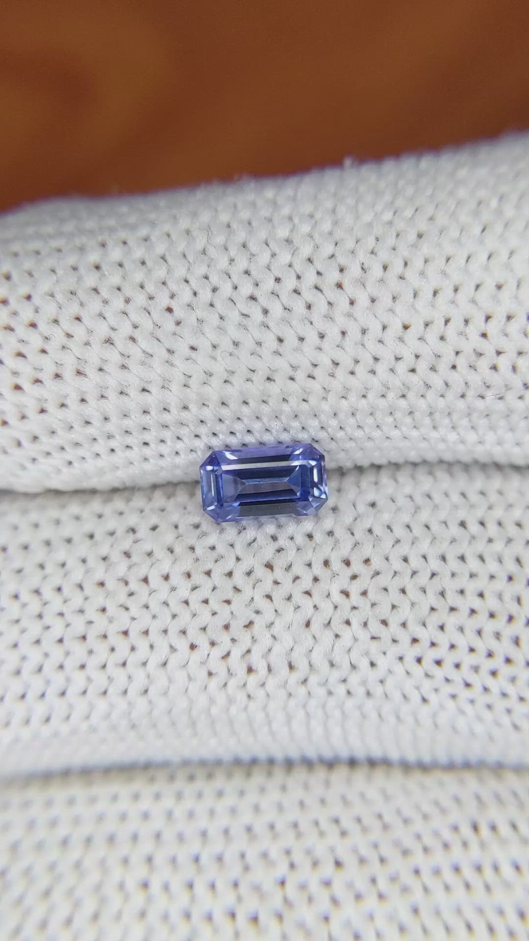 0.89 Ct. Violet Sapphire from Ceylon (Sri Lanka) Size Video