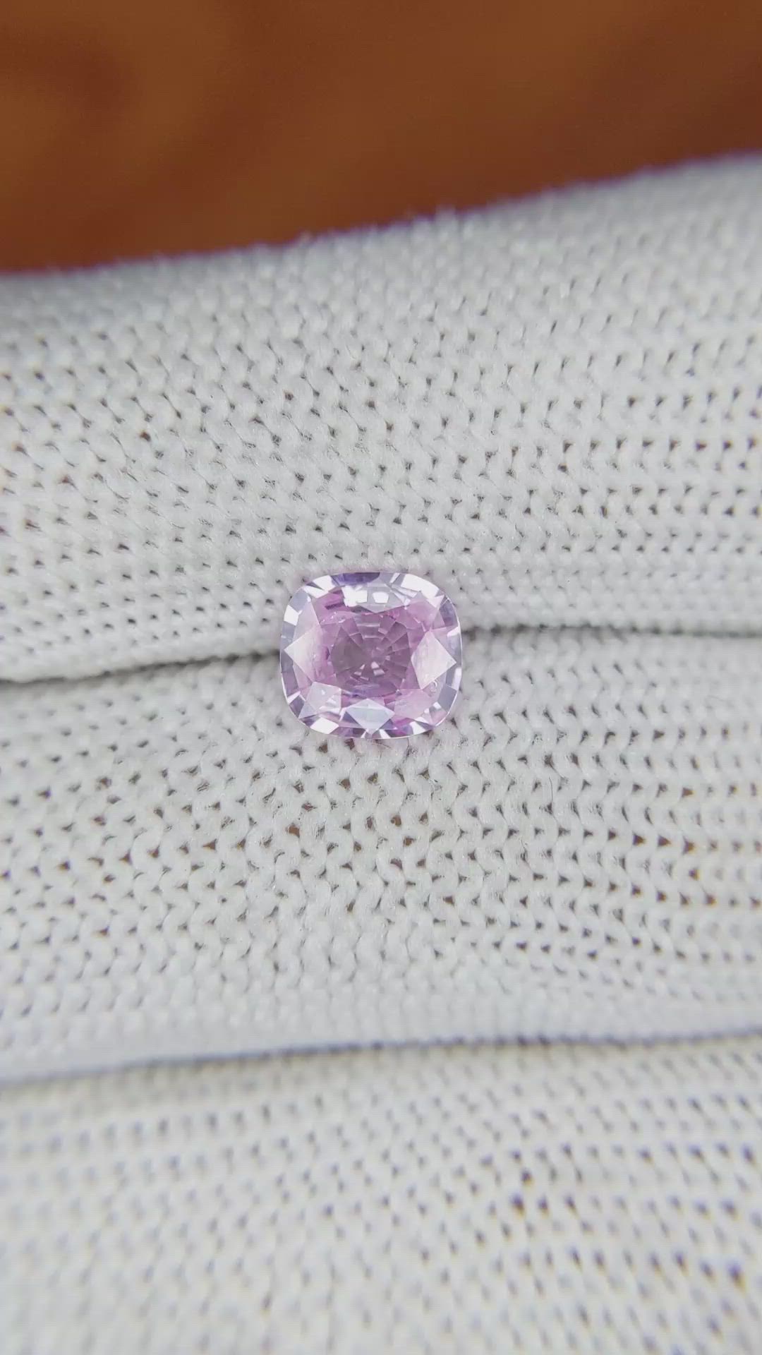 1.29 Ct. Pink Sapphire from Ceylon (Sri Lanka) Size Video