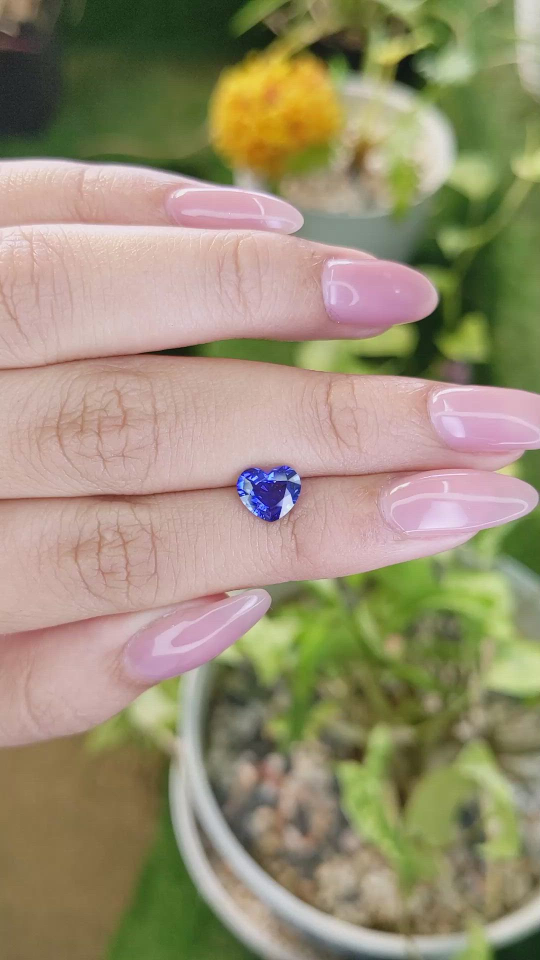 1.43 Ct. Blue Sapphire from Ceylon (Sri Lanka) Size Video