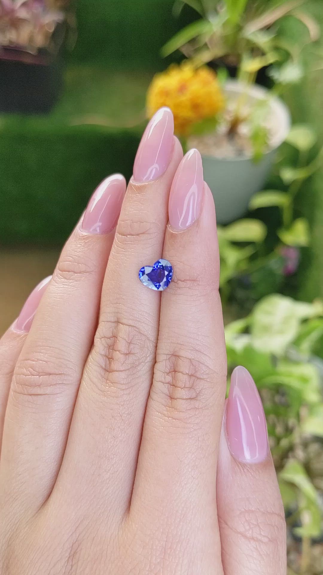 1.43 Ct. Blue Sapphire from Ceylon (Sri Lanka) Size Video