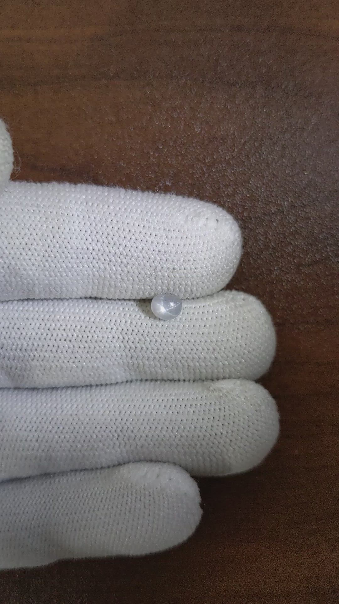 0.83 Ct. White Star Sapphire from Ceylon (Sri Lanka) Size Video