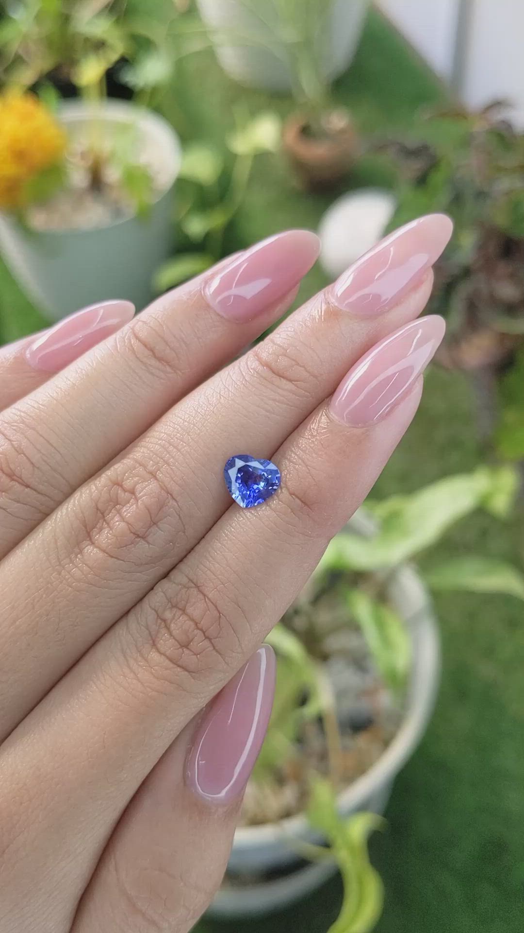 1.24 Ct. Blue Sapphire from Ceylon (Sri Lanka) Size Video