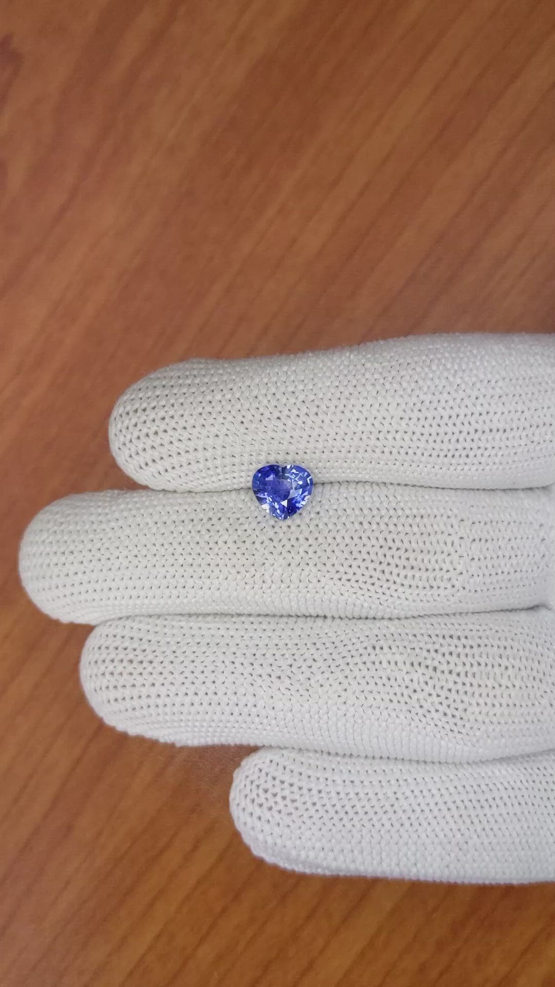 1.24 Ct. Blue Sapphire from Ceylon (Sri Lanka) Size Video