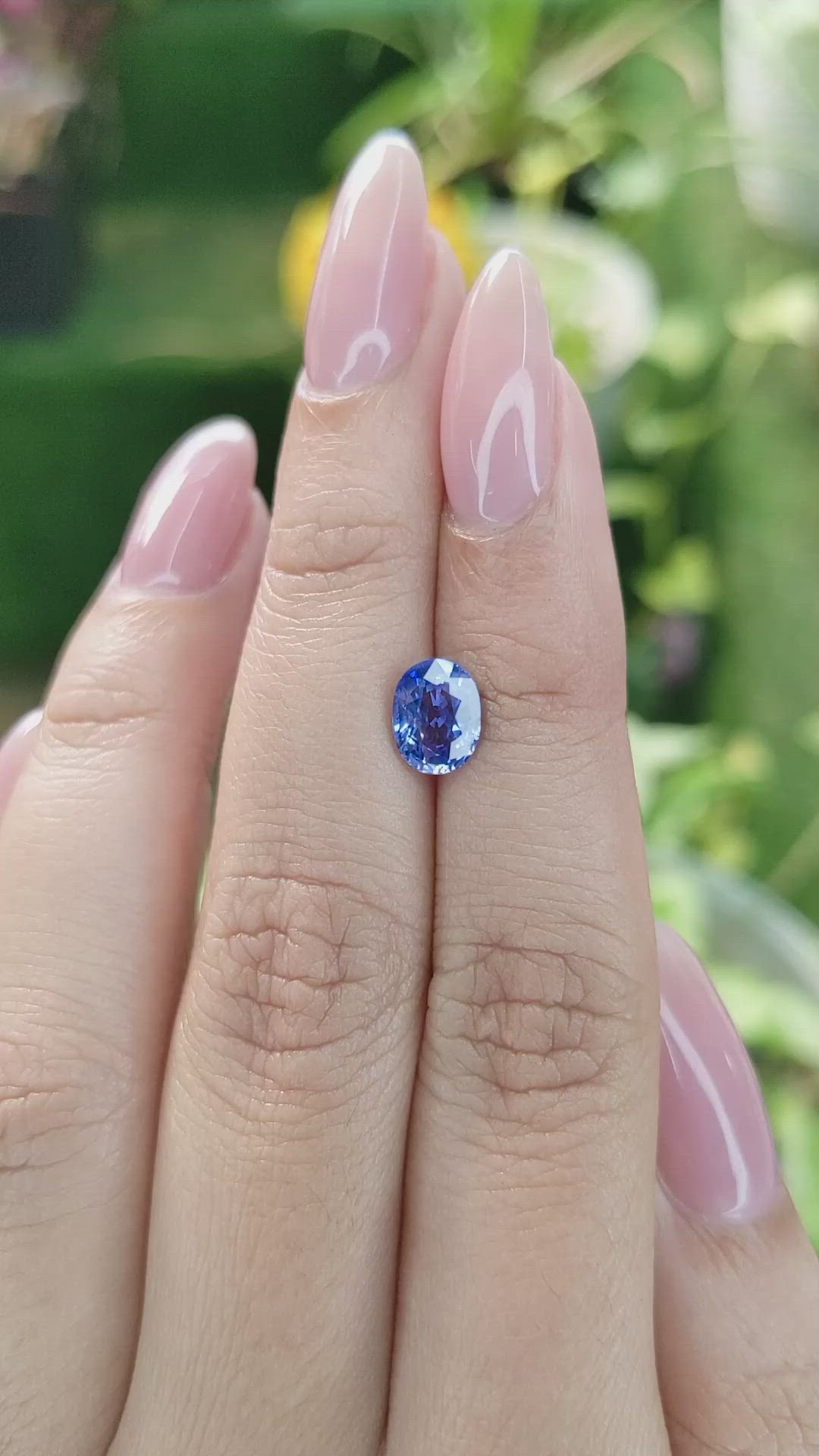 1.83 Ct. Blue Sapphire from Ceylon (Sri Lanka) Size Video