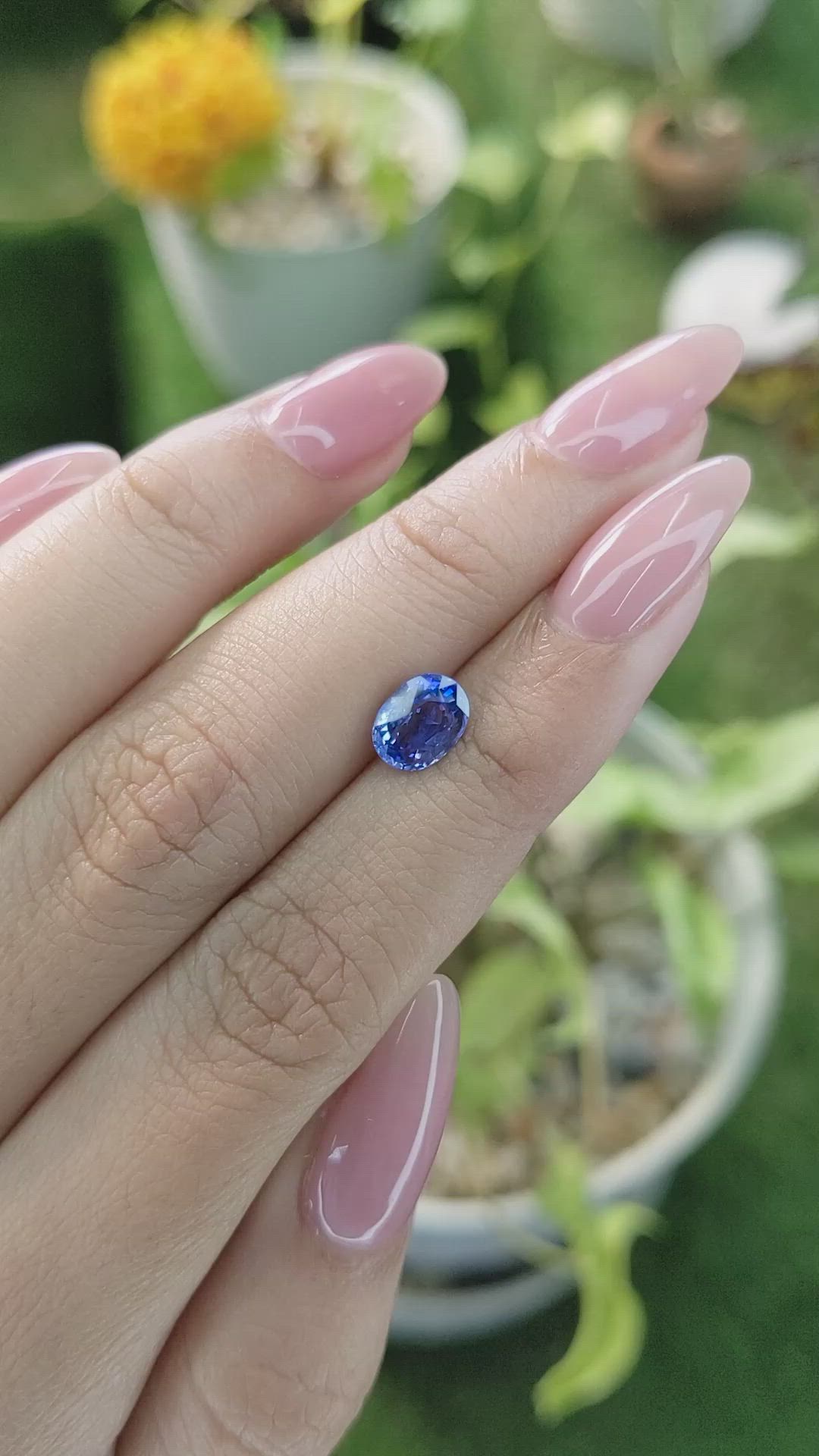 1.83 Ct. Blue Sapphire from Ceylon (Sri Lanka) Size Video
