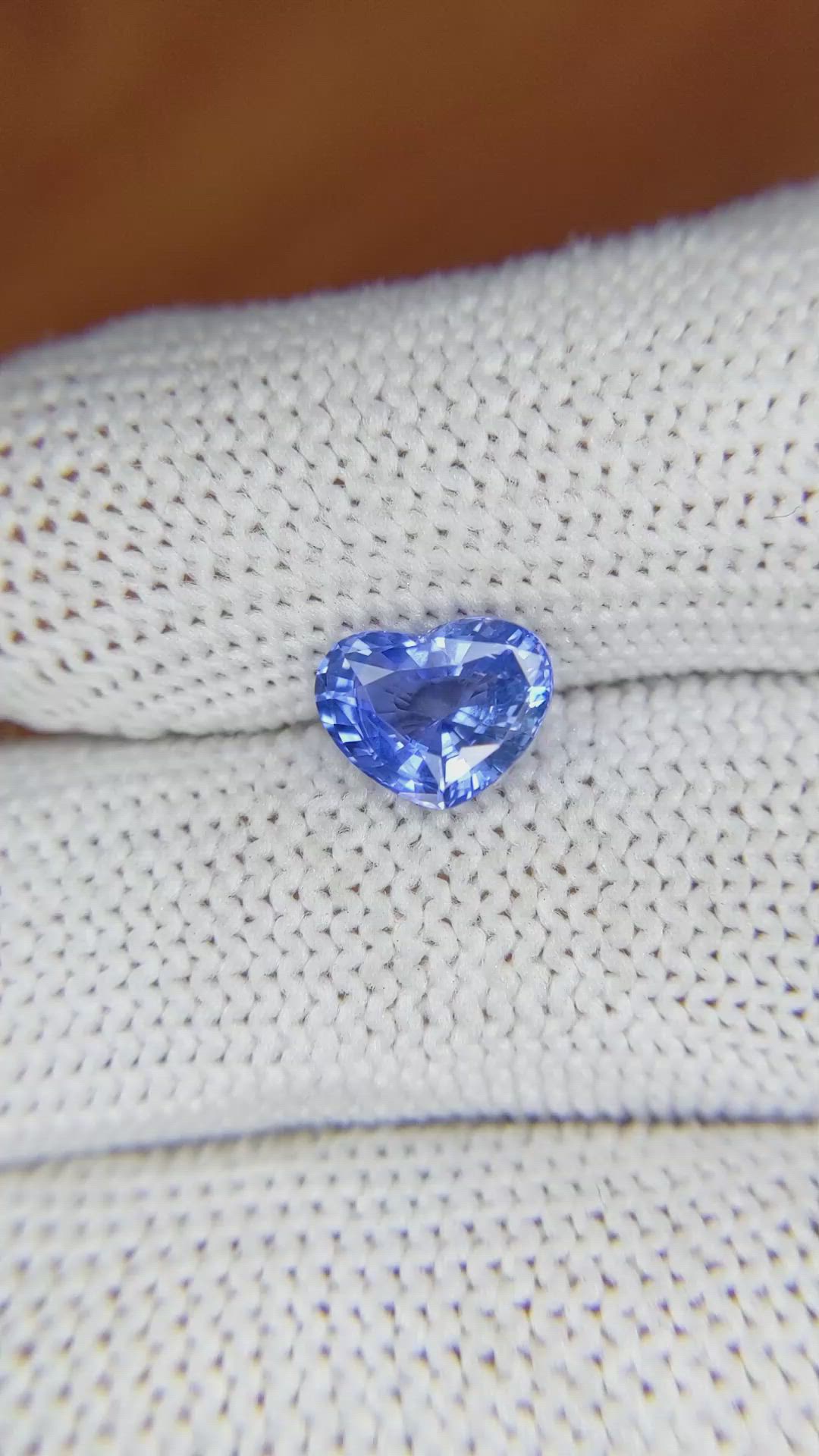 1.95 Ct. Blue Sapphire from Ceylon (Sri Lanka) Size Video