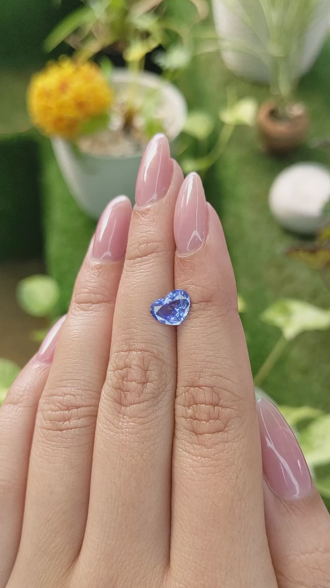 1.95 Ct. Blue Sapphire from Ceylon (Sri Lanka) Size Video