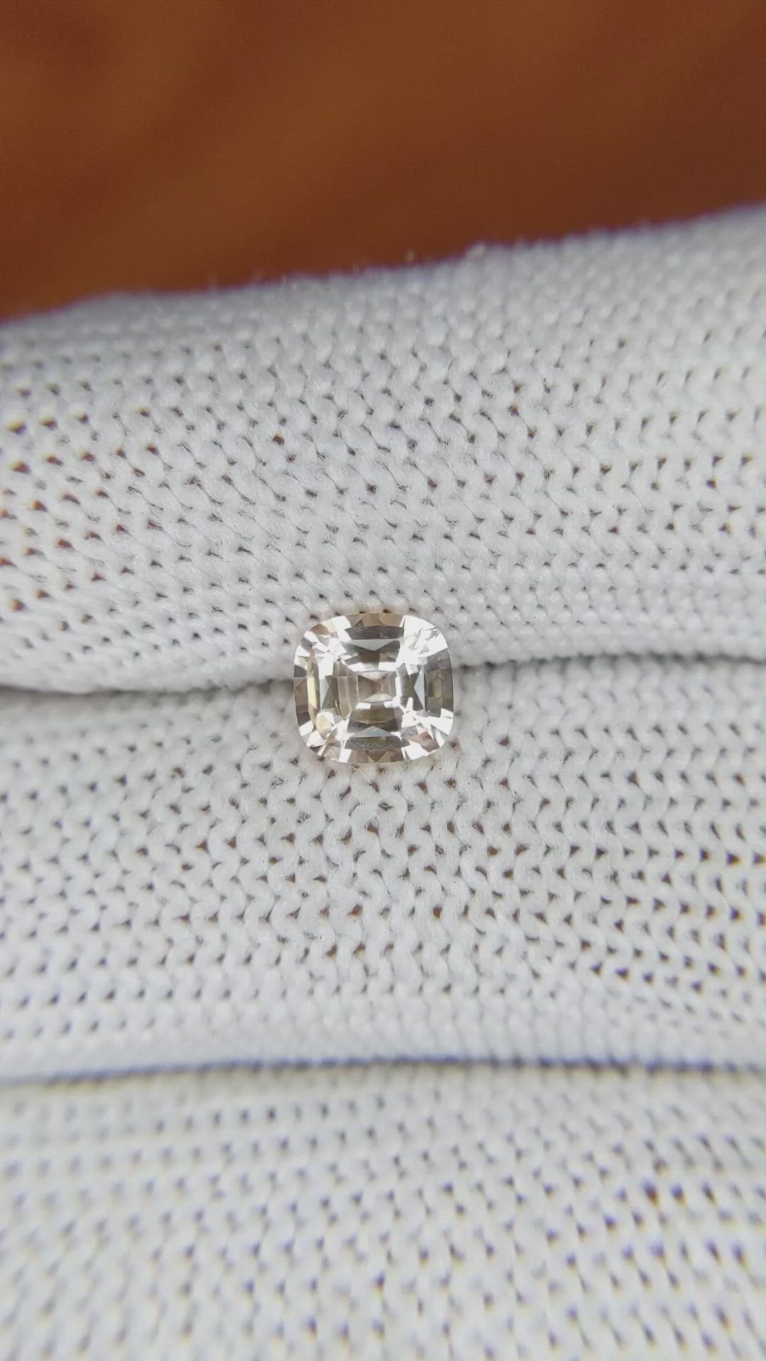 1.04 Ct. Peach Sapphire from Ceylon (Sri Lanka) Size Video