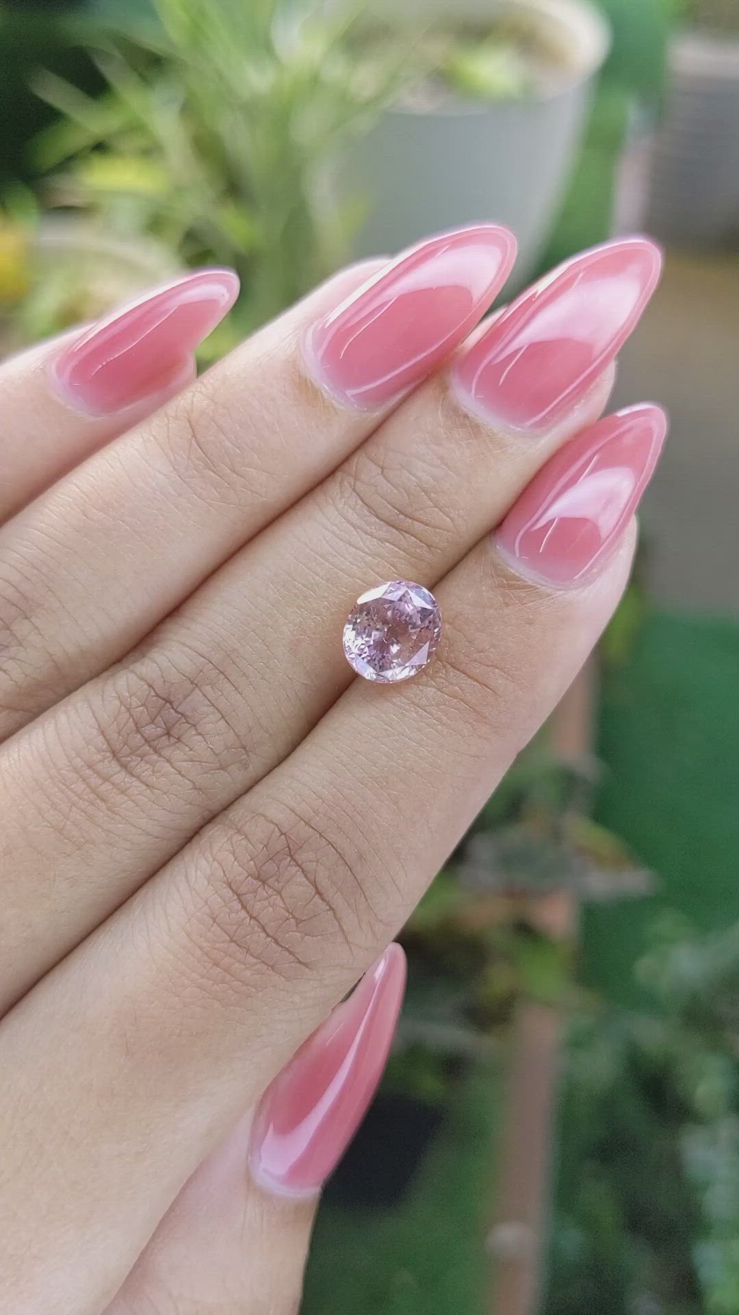 2.82 Ct. Pink Sapphire from Ceylon (Sri Lanka) Size Video