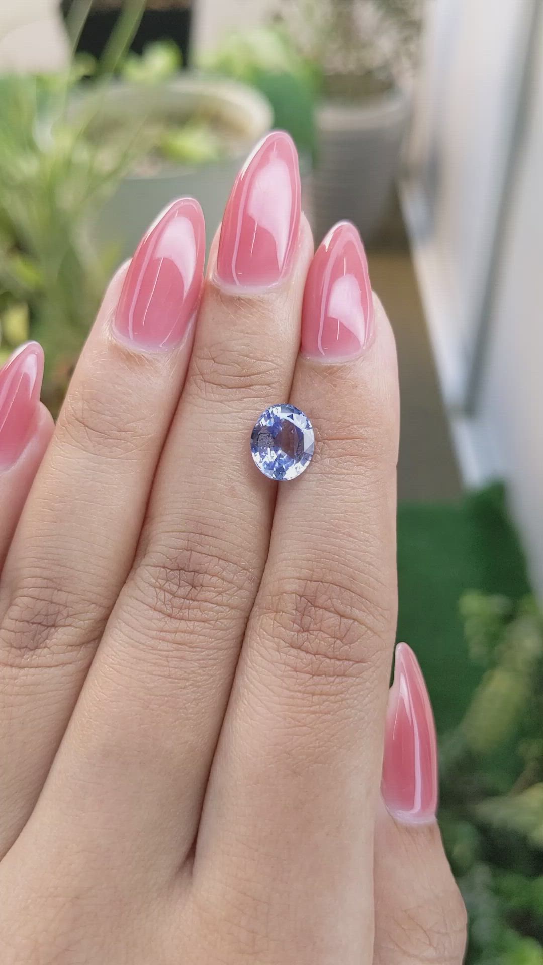 2.57 Ct. Blue Sapphire from Ceylon (Sri Lanka) Size Video