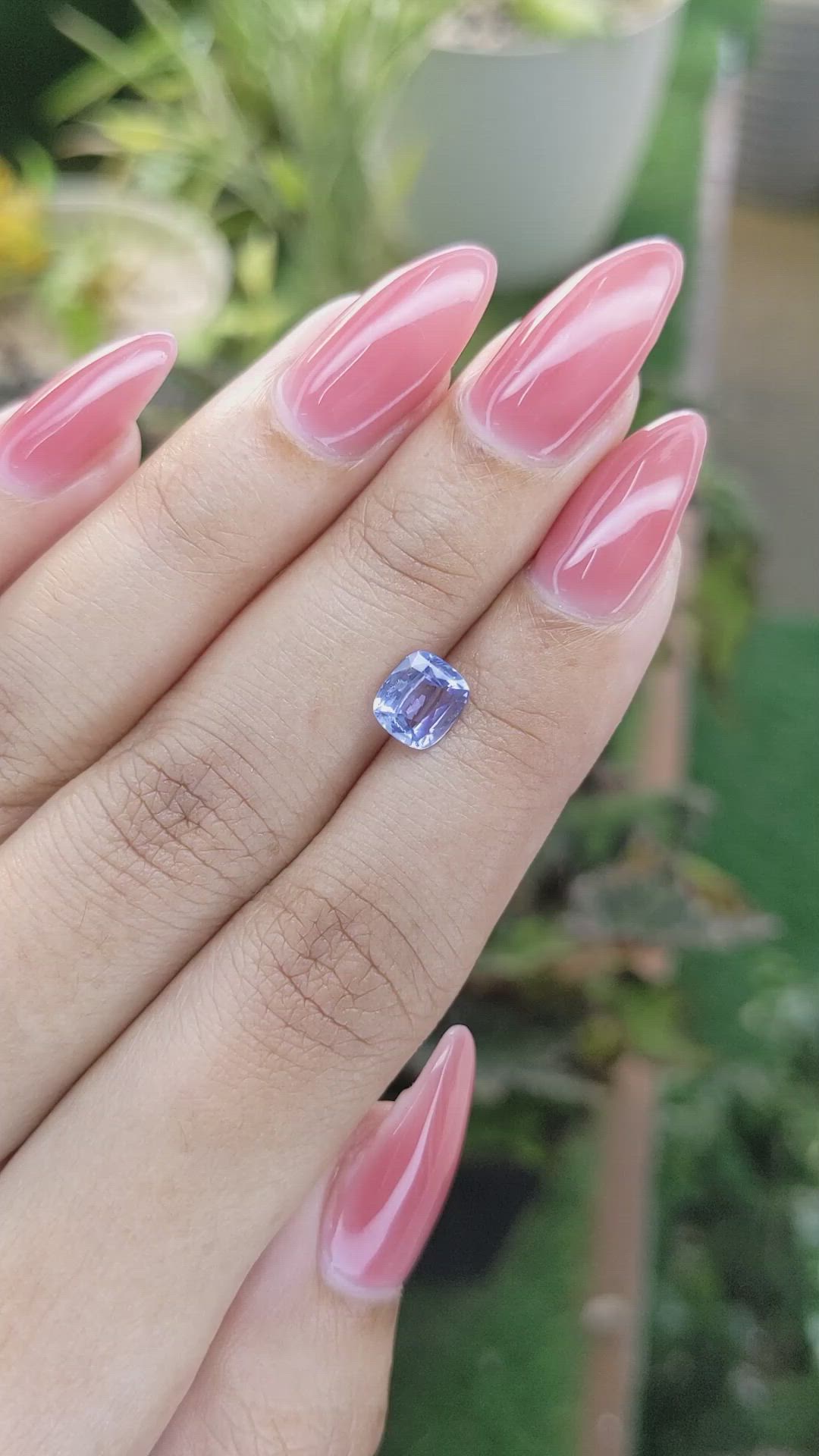 1.15 Ct. Blue Sapphire from Ceylon (Sri Lanka) Size Video