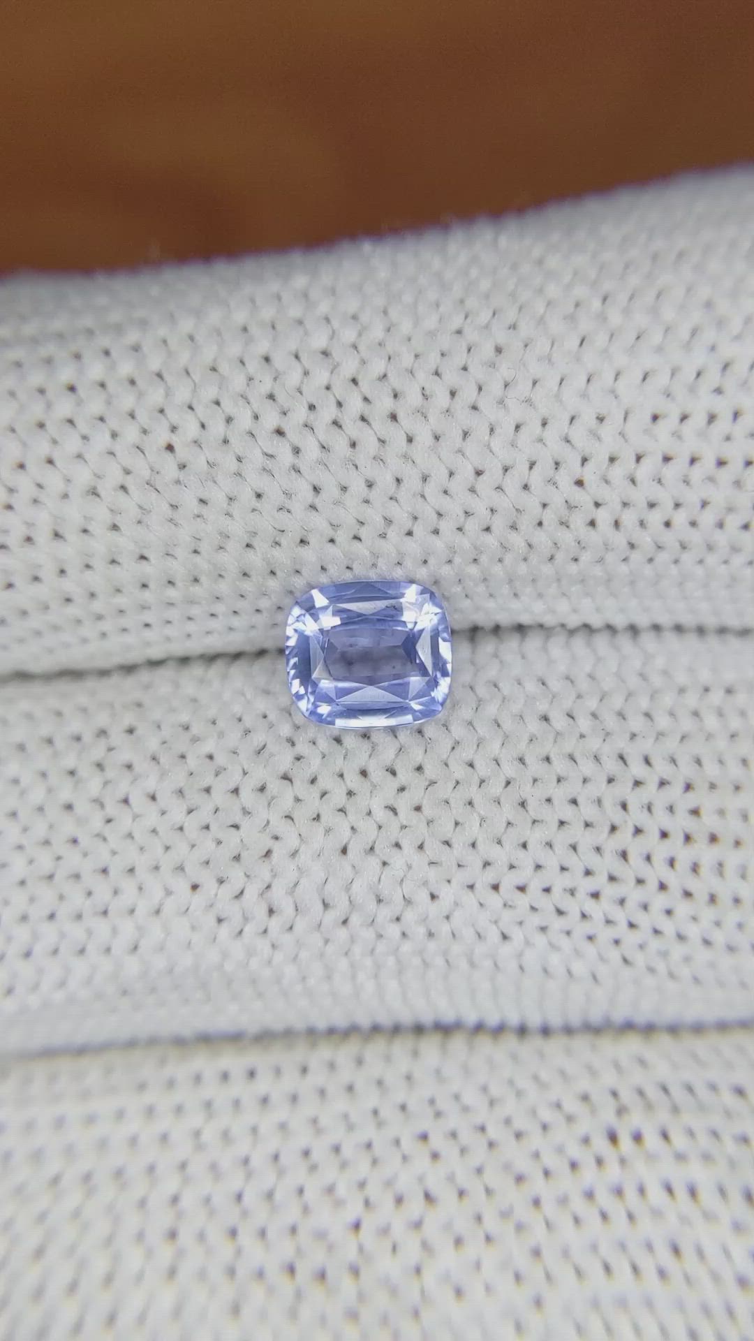 1.15 Ct. Blue Sapphire from Ceylon (Sri Lanka) Size Video