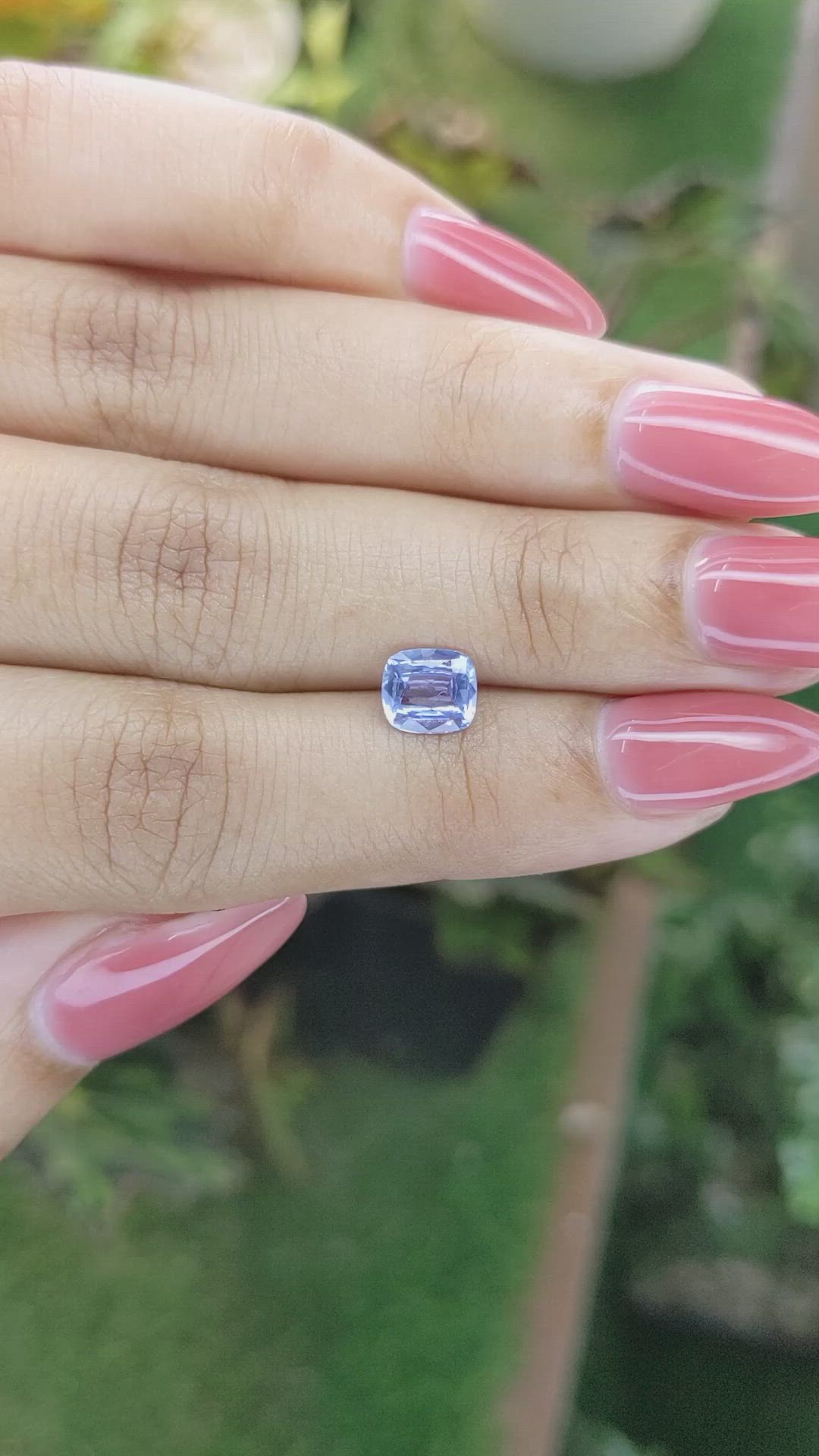 1.15 Ct. Blue Sapphire from Ceylon (Sri Lanka) Size Video