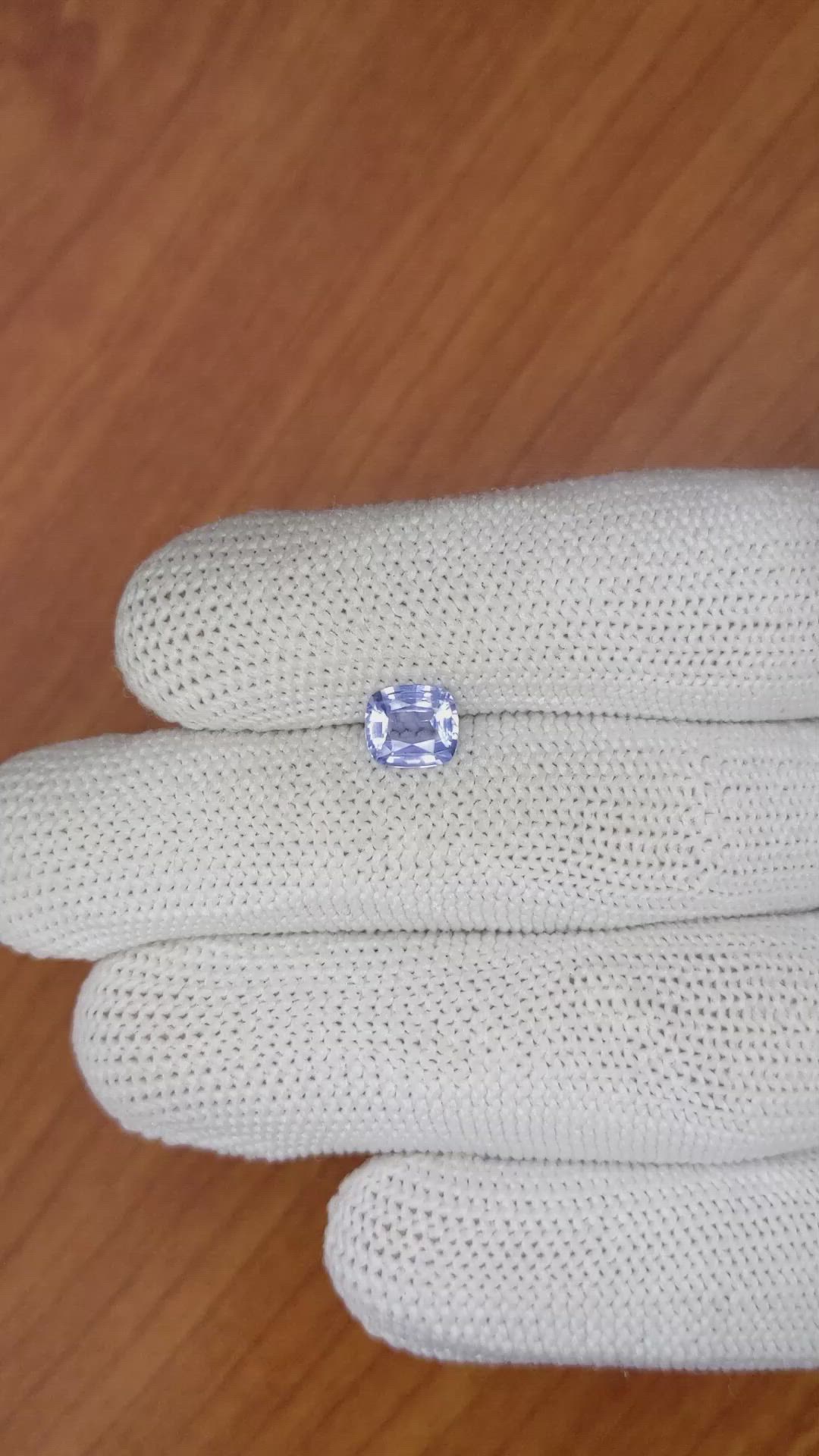 1.15 Ct. Blue Sapphire from Ceylon (Sri Lanka) Size Video