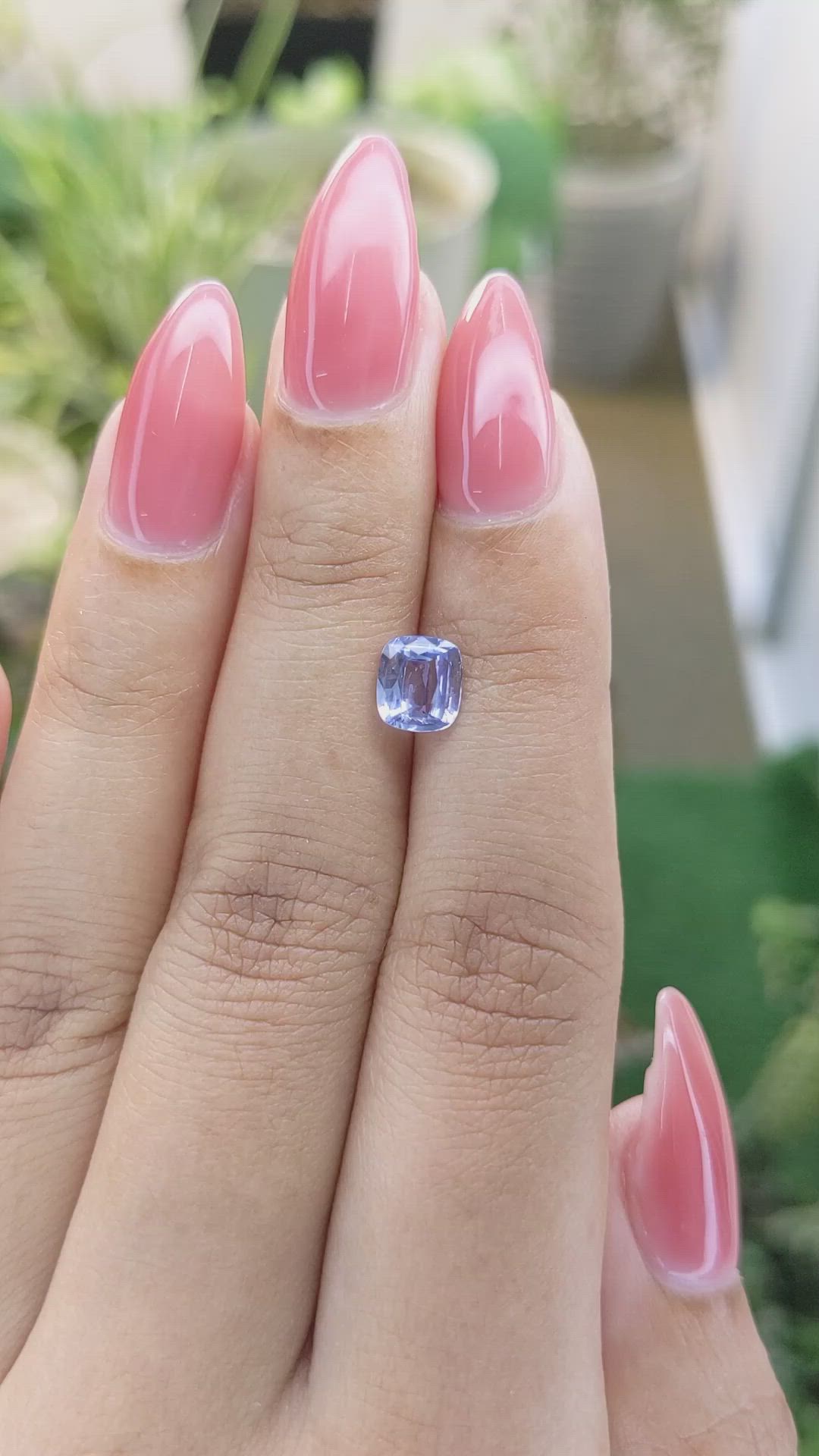 1.15 Ct. Blue Sapphire from Ceylon (Sri Lanka) Size Video