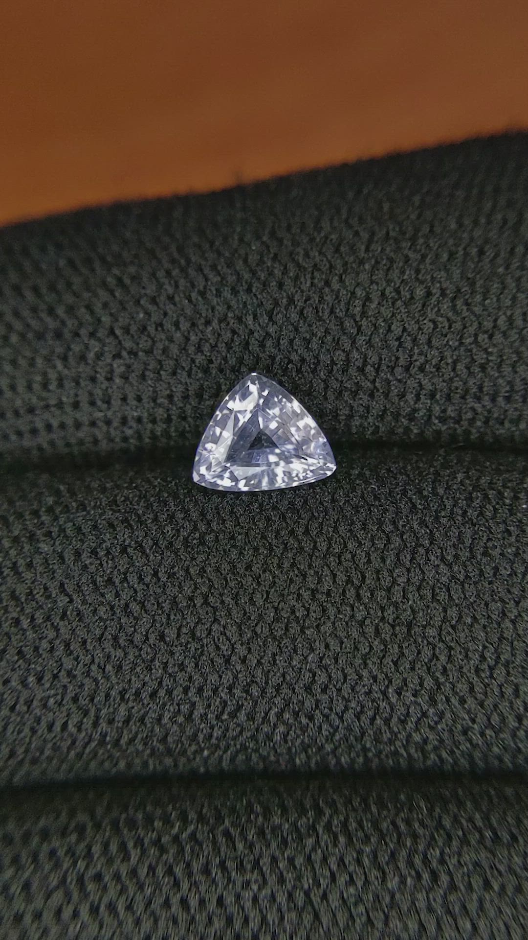 1.23 Ct. White Sapphire from Ceylon (Sri Lanka) Size Video