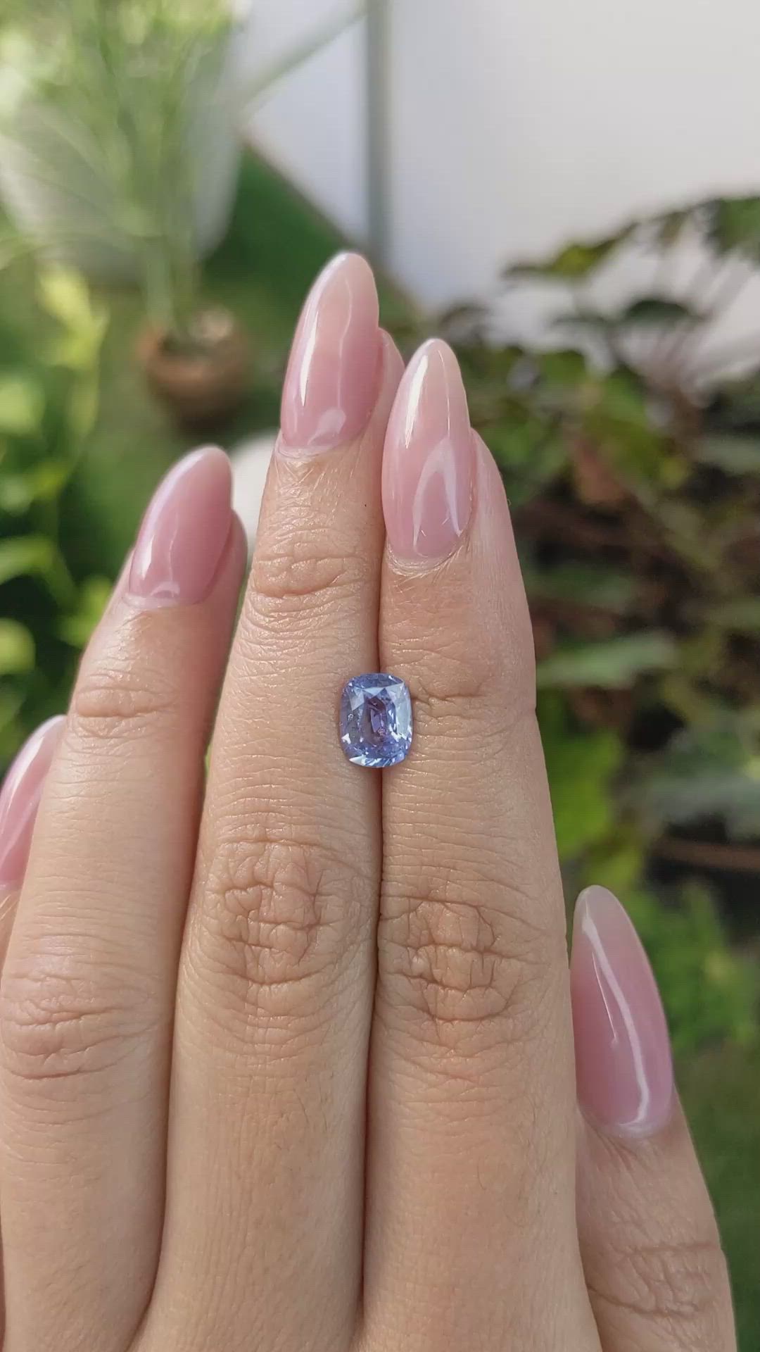 1.57 Ct. Blue Sapphire from Ceylon (Sri Lanka) Size Video