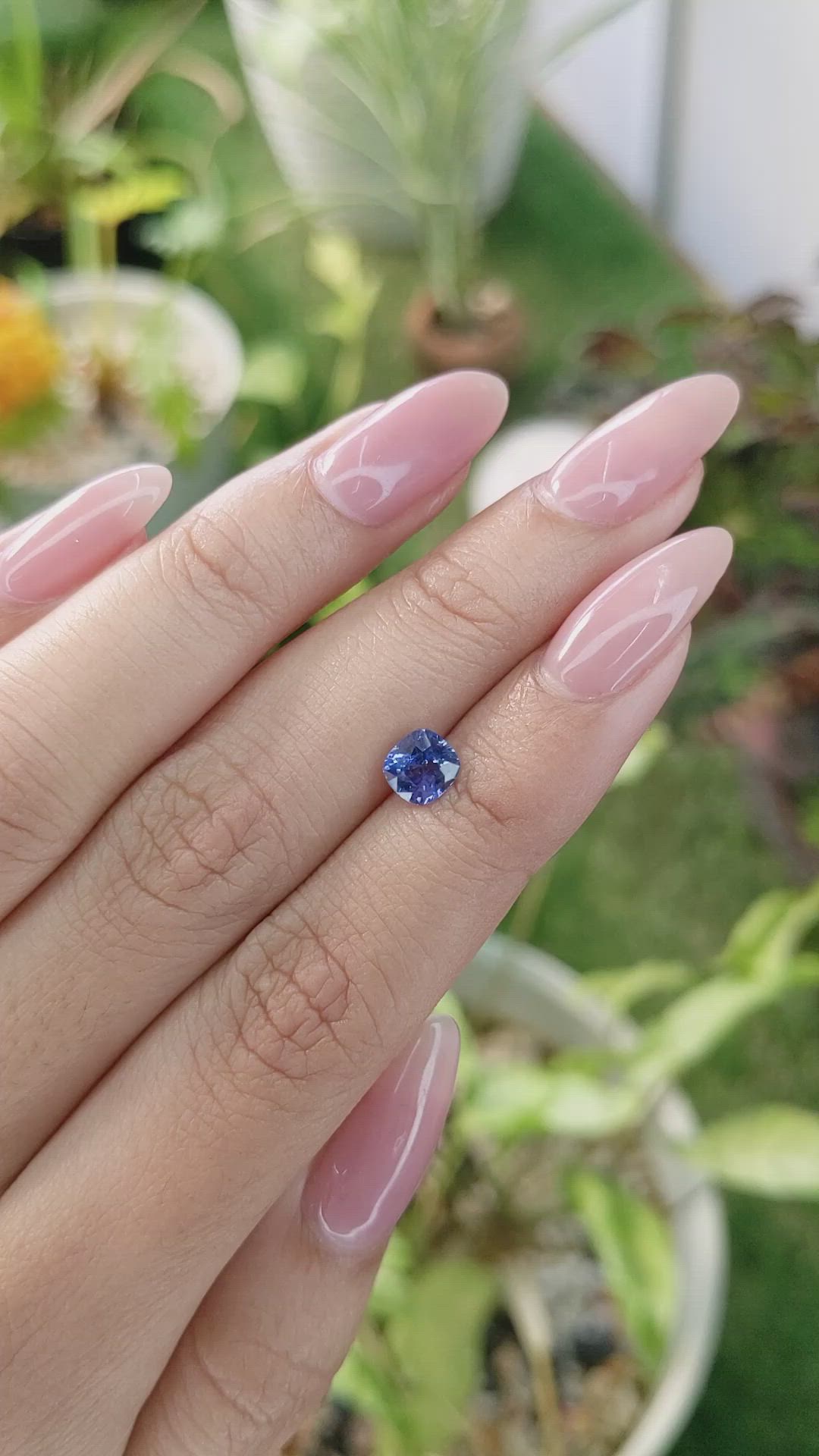1.21 Ct. Blue Sapphire from Ceylon (Sri Lanka) Size Video
