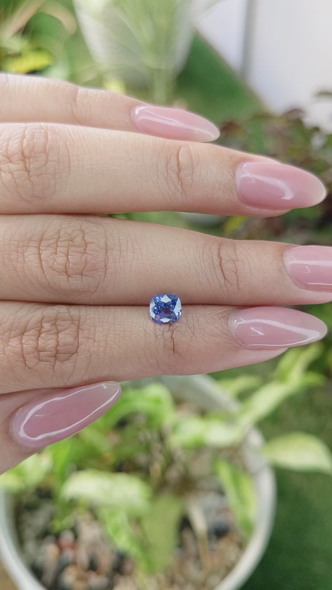 1.21 Ct. Blue Sapphire from Ceylon (Sri Lanka) Size Video