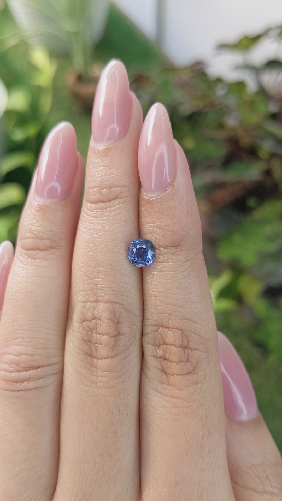 1.21 Ct. Blue Sapphire from Ceylon (Sri Lanka) Size Video