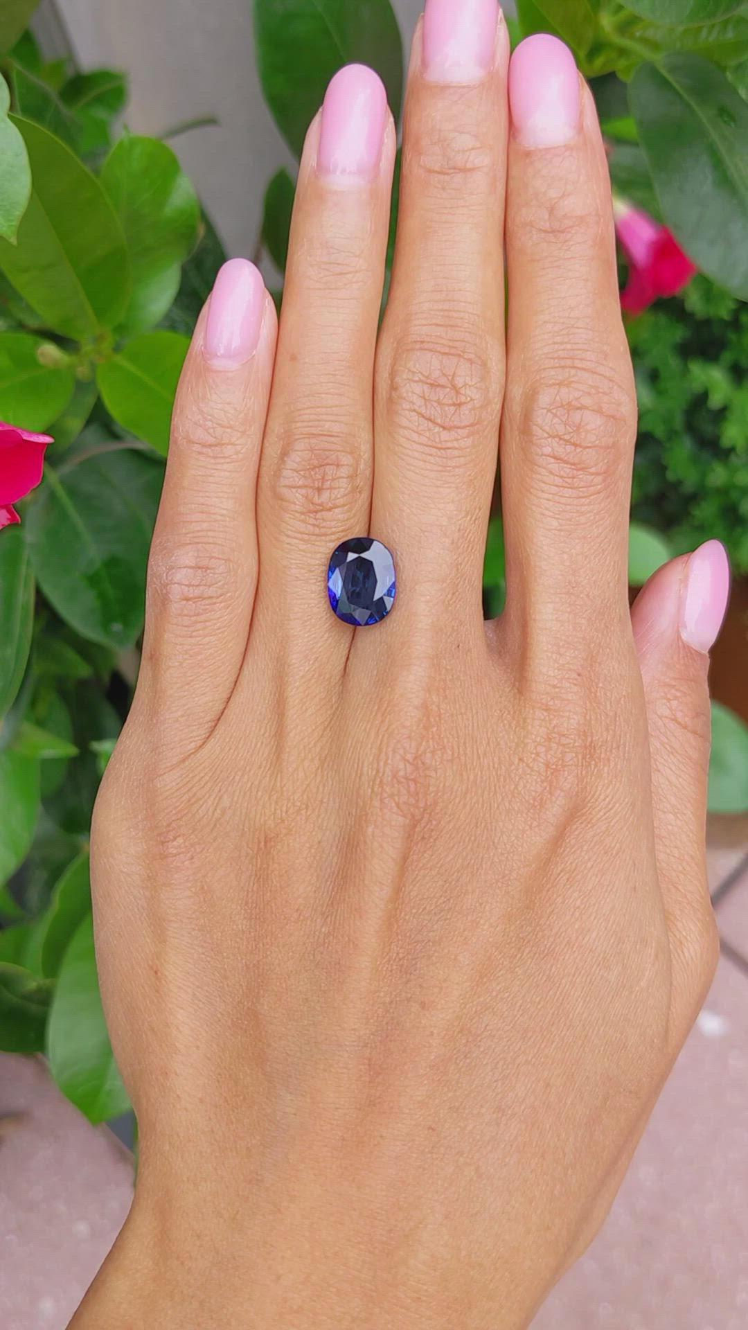 5.01 Ct. Blue Sapphire from Madagascar Size Video