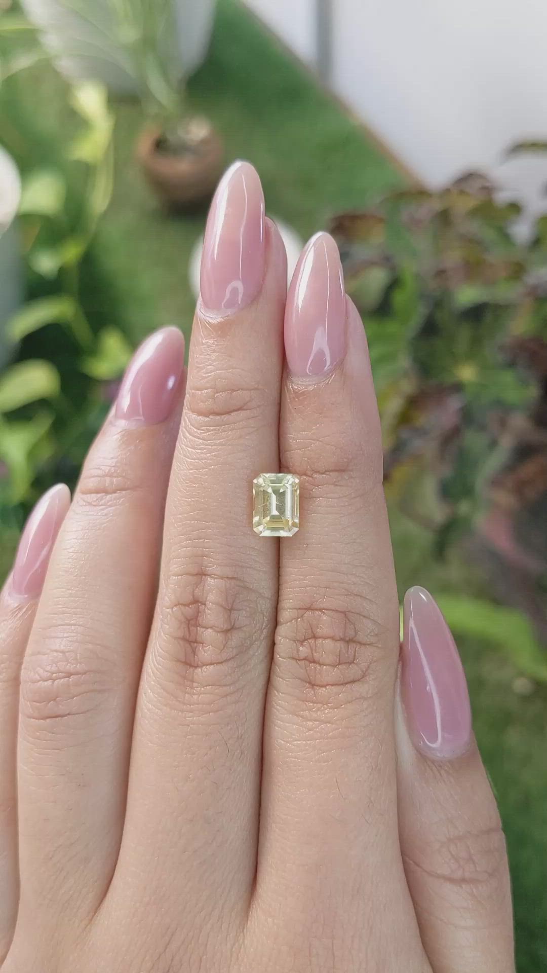 1.79 Ct. Yellow Sapphire from Ceylon (Sri Lanka) Size Video