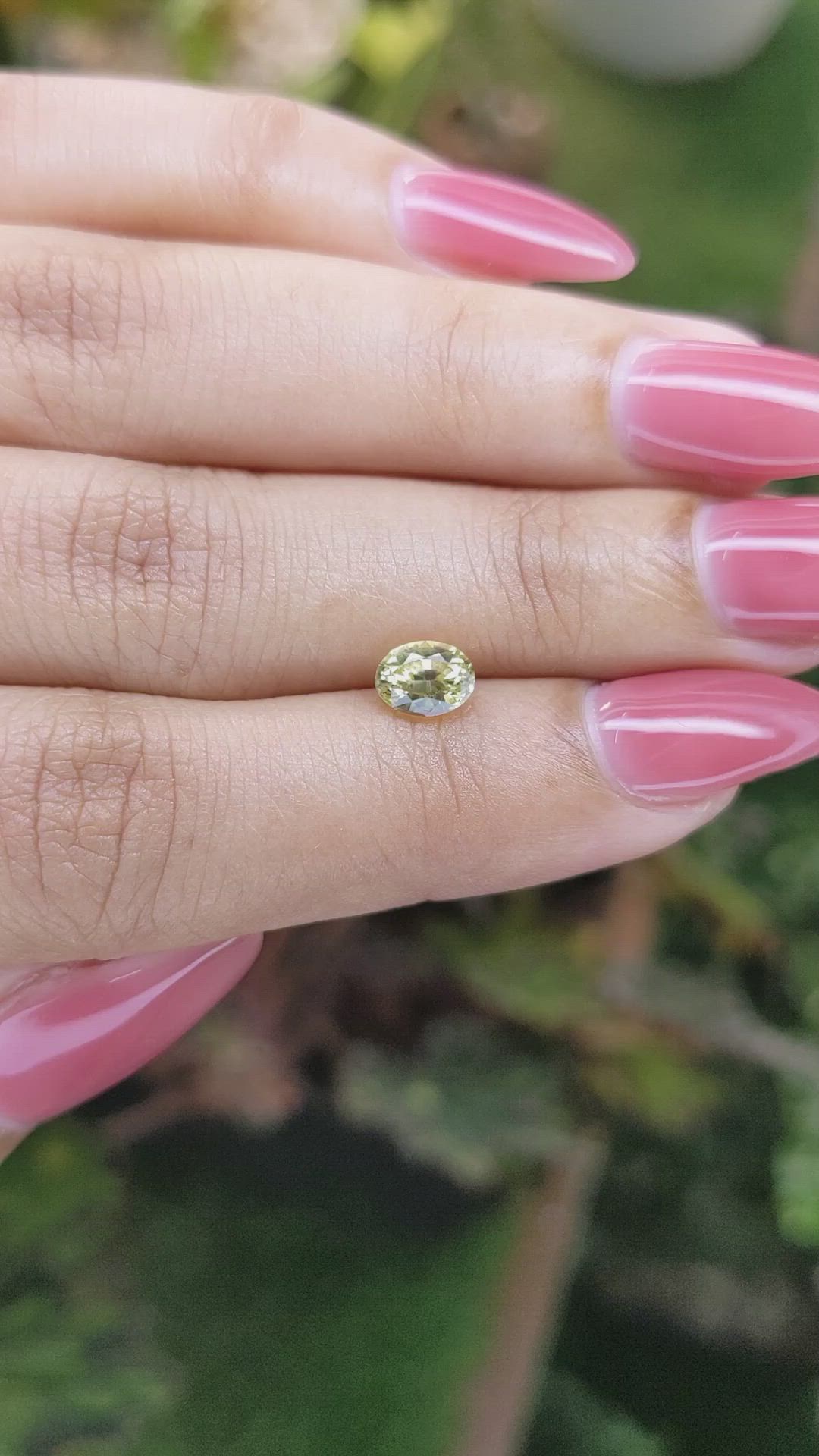 0.98 Ct. Yellow Sapphire from Ceylon (Sri Lanka) Size Video
