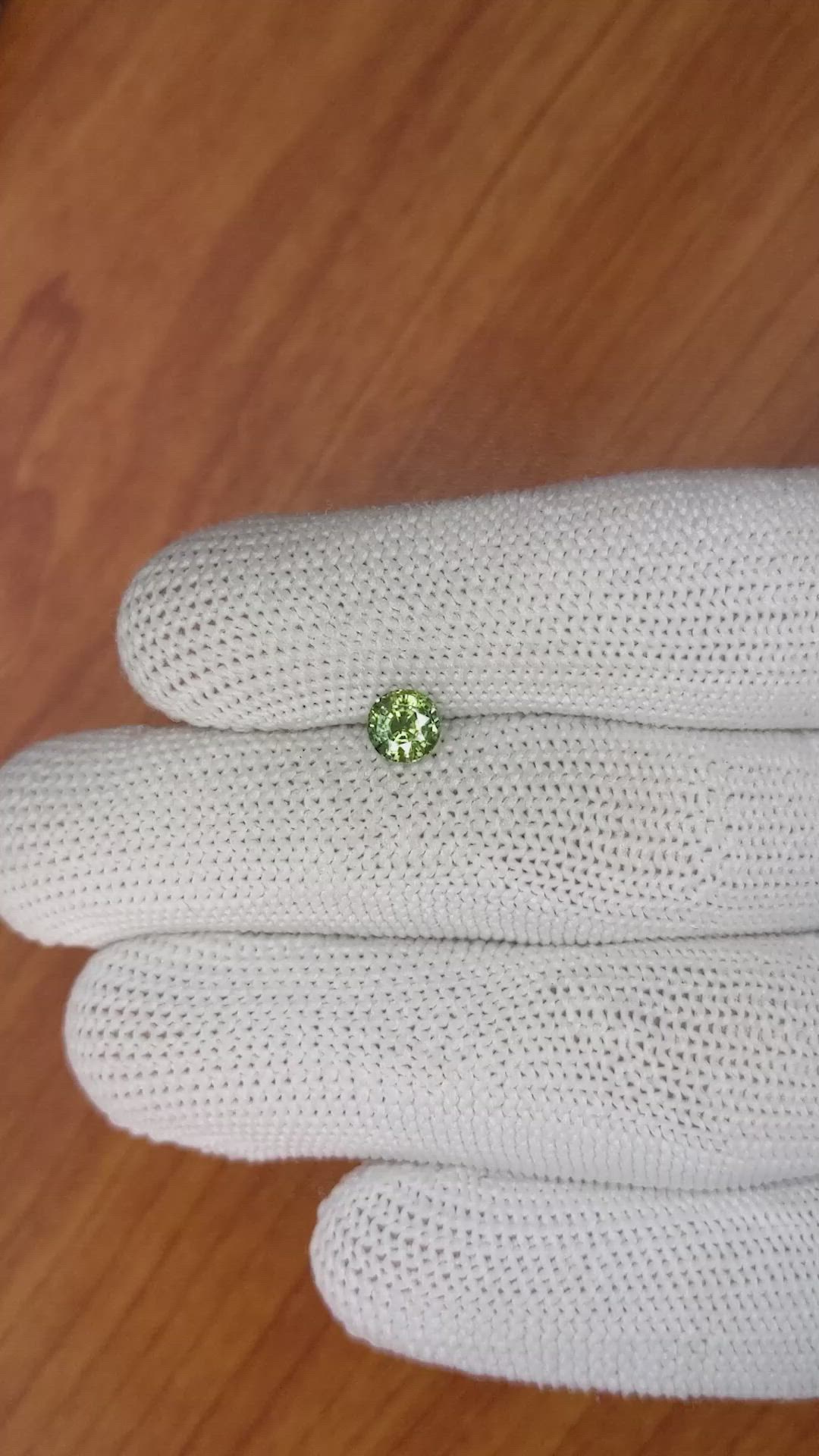 0.82 Ct. Green Sapphire from Madagascar Size Video