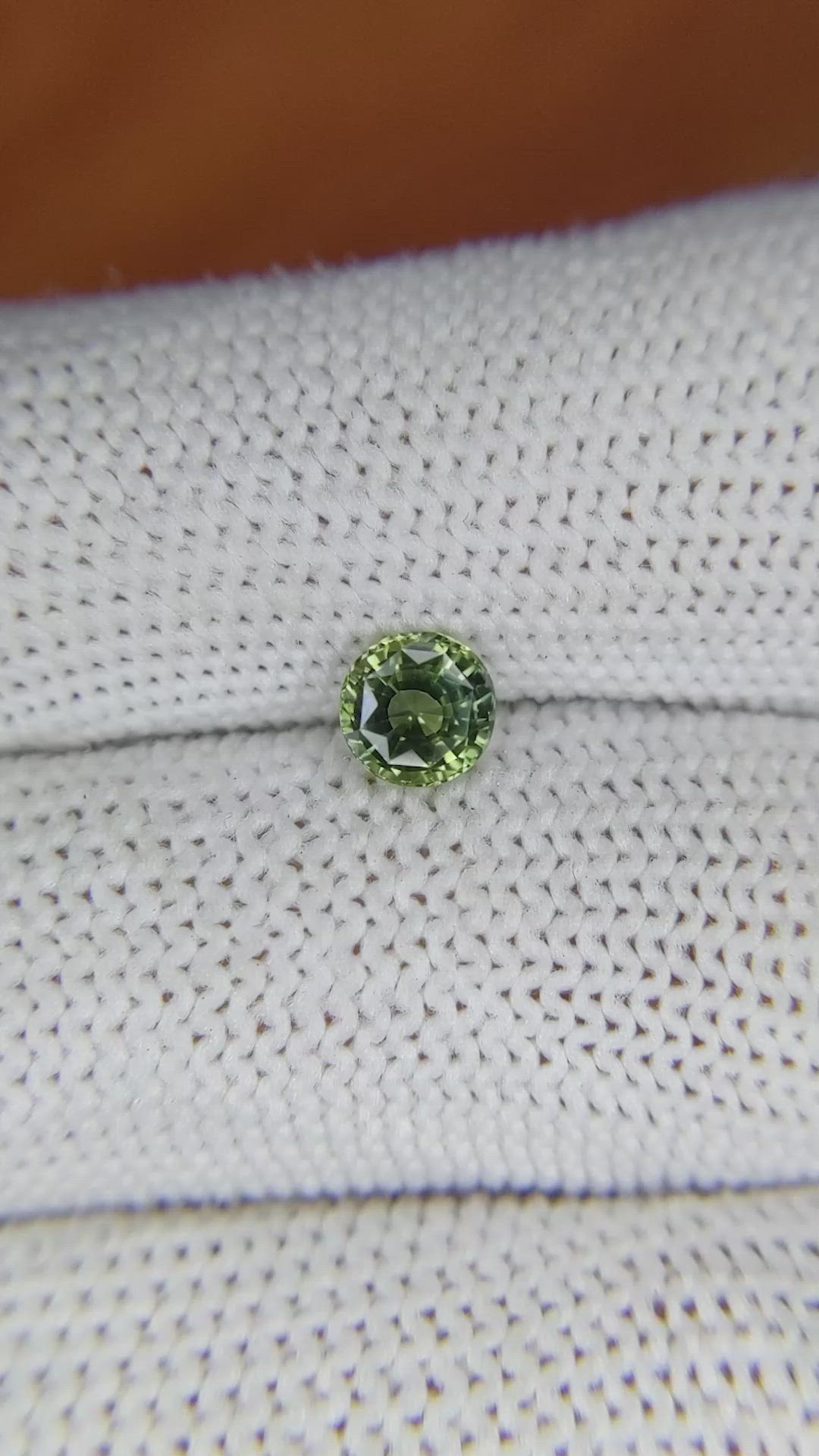 0.82 Ct. Green Sapphire from Madagascar Size Video
