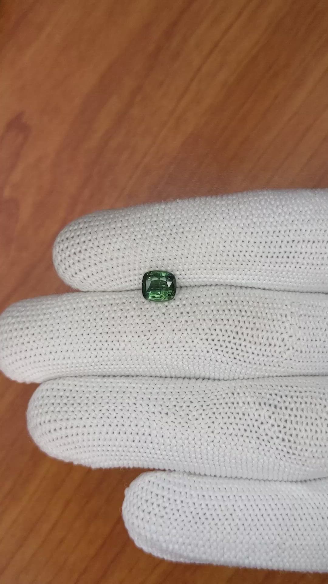 1.20 Ct. Bluish Green Sapphire from Madagascar Size Video