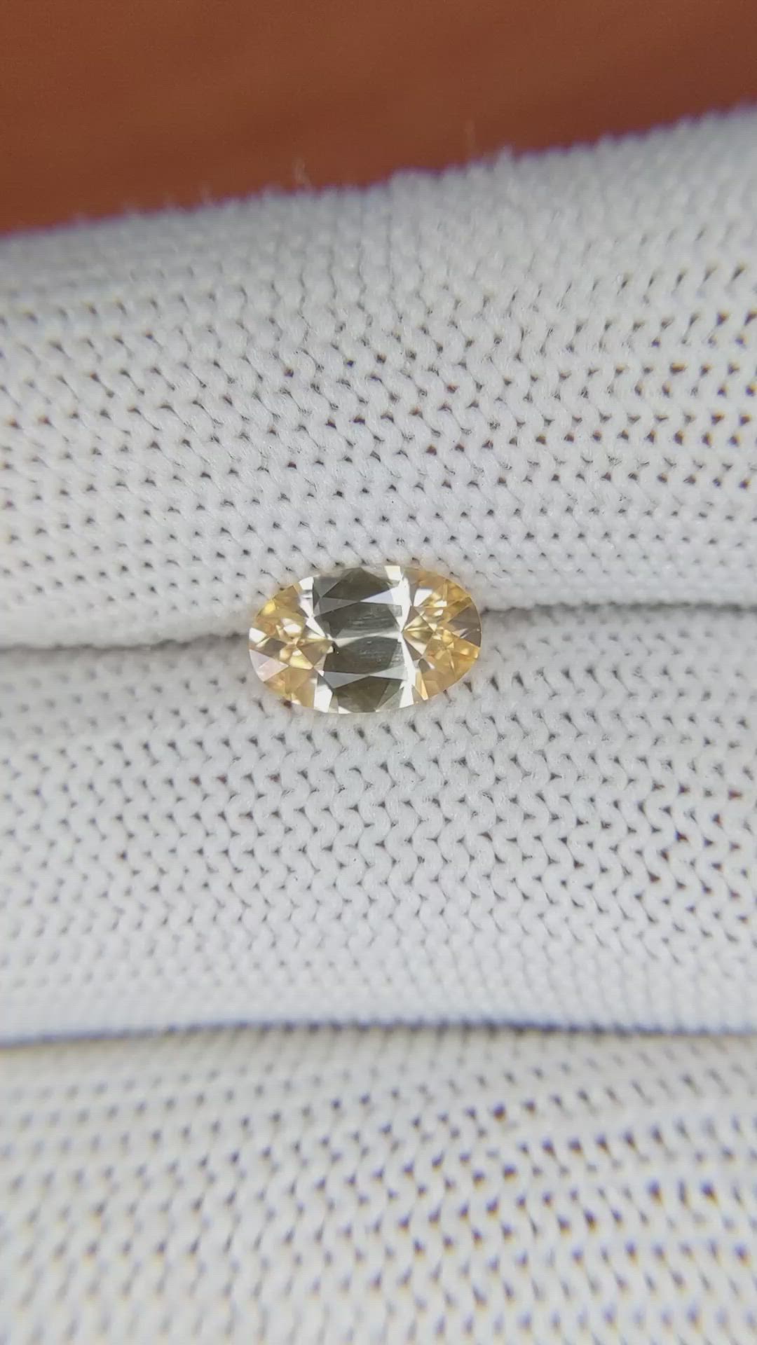 1.32 Ct. Peach Sapphire from Ceylon (Sri Lanka) Size Video