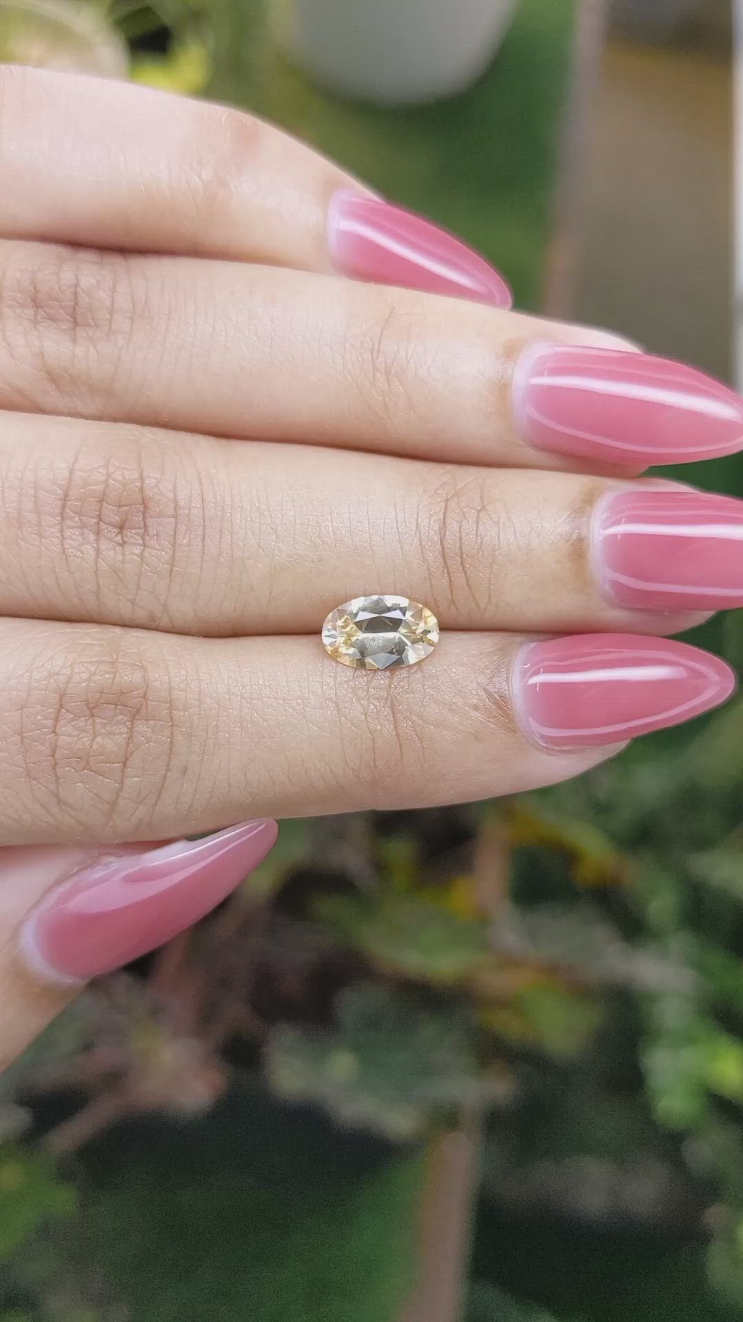 1.32 Ct. Peach Sapphire from Ceylon (Sri Lanka) Size Video