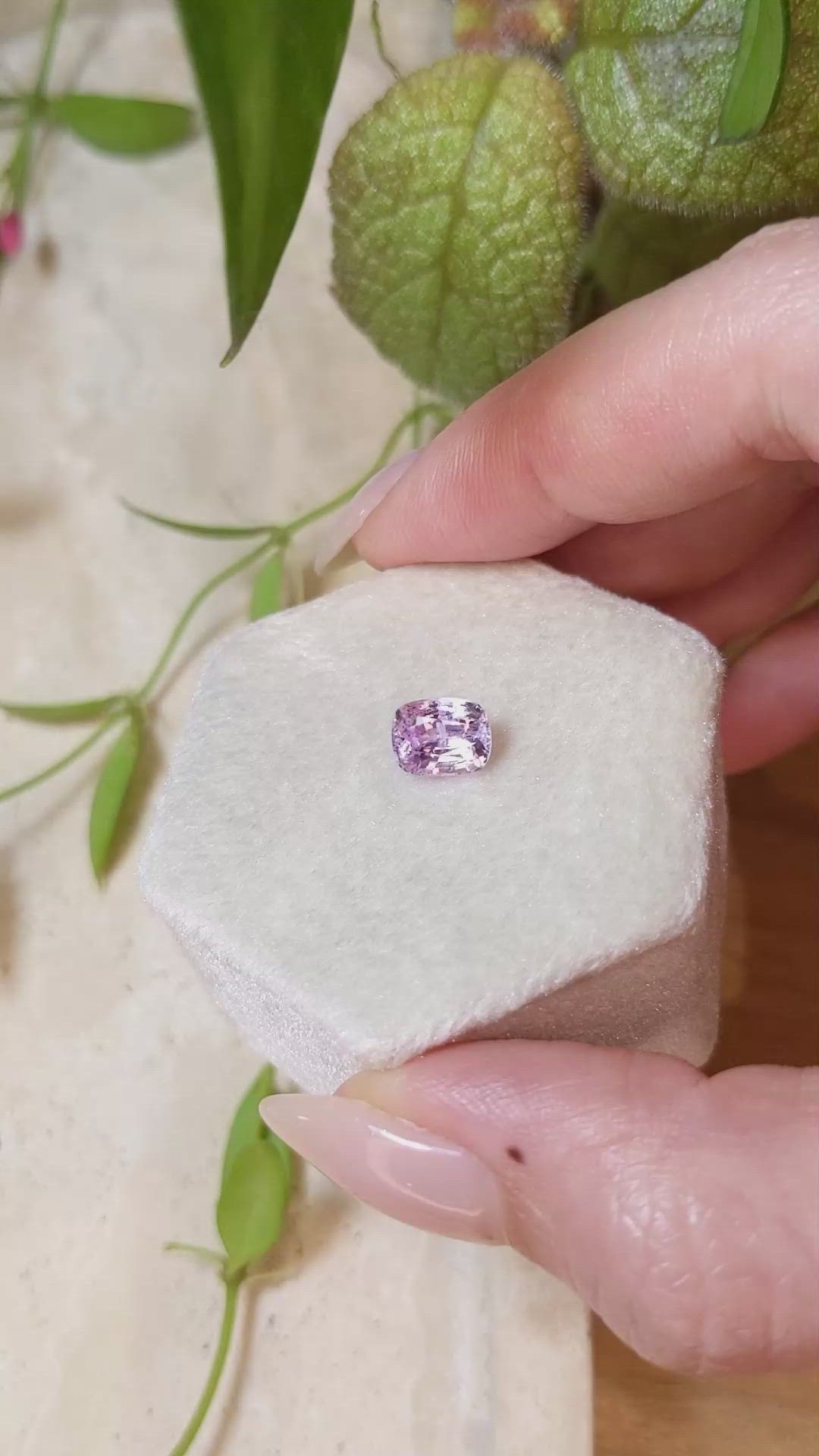 2.06 Ct. Pink Sapphire from Ceylon (Sri Lanka) Size Video