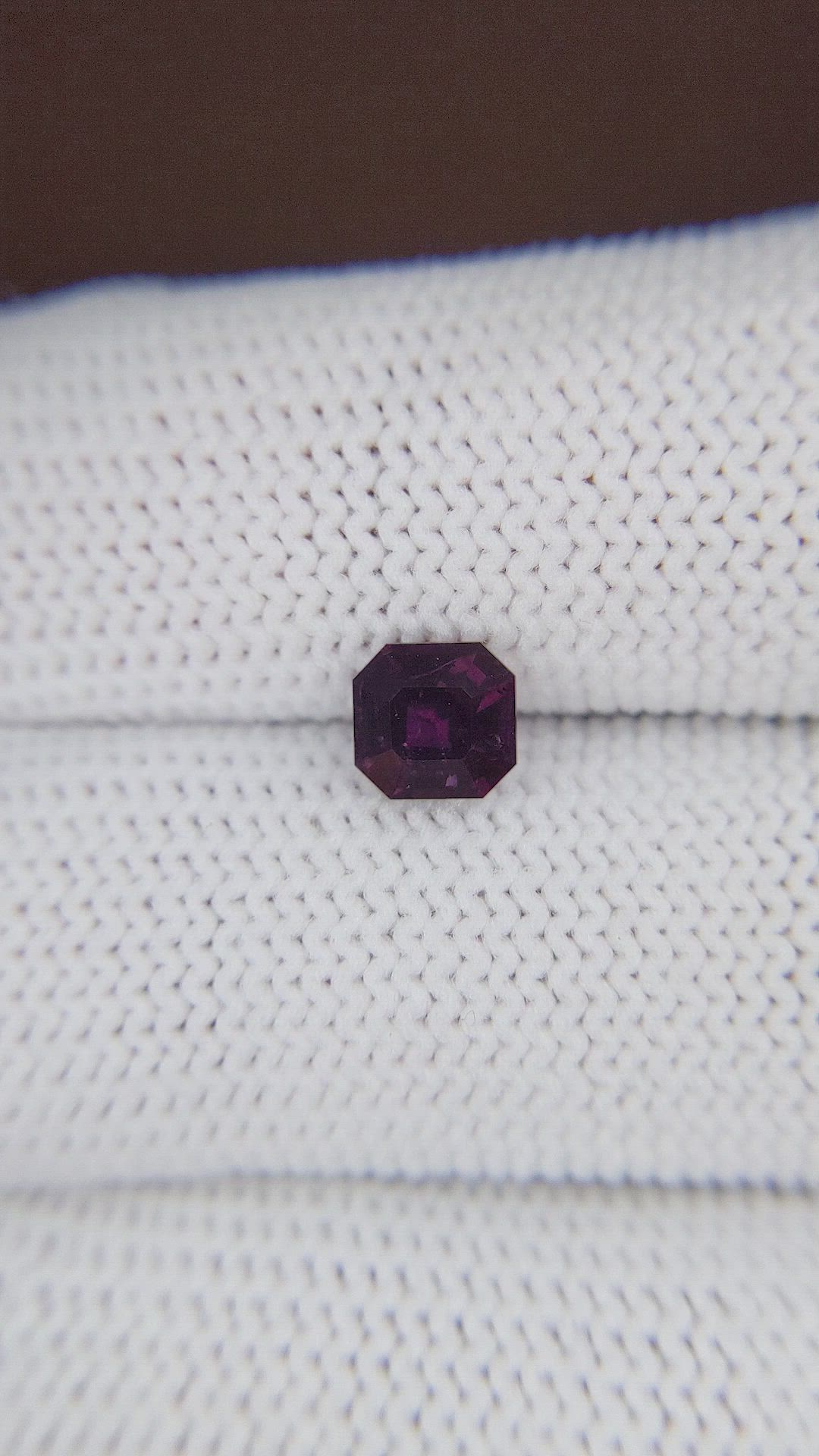 1.05 Ct. Pinkish Purple Sapphire from Tanzania Size Video