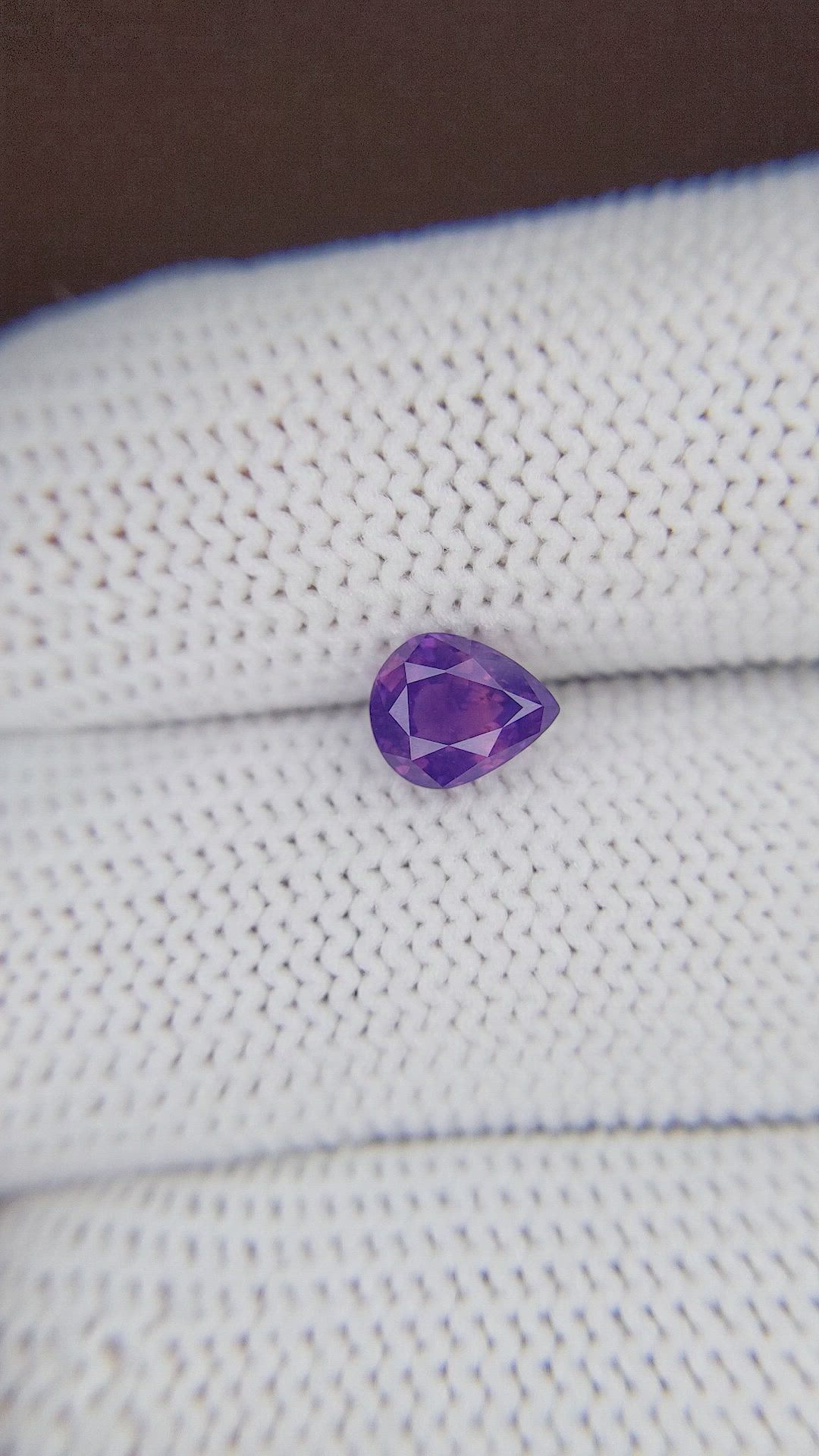 1.25 Ct. Pinkish Purple Sapphire from Tanzania Size Video