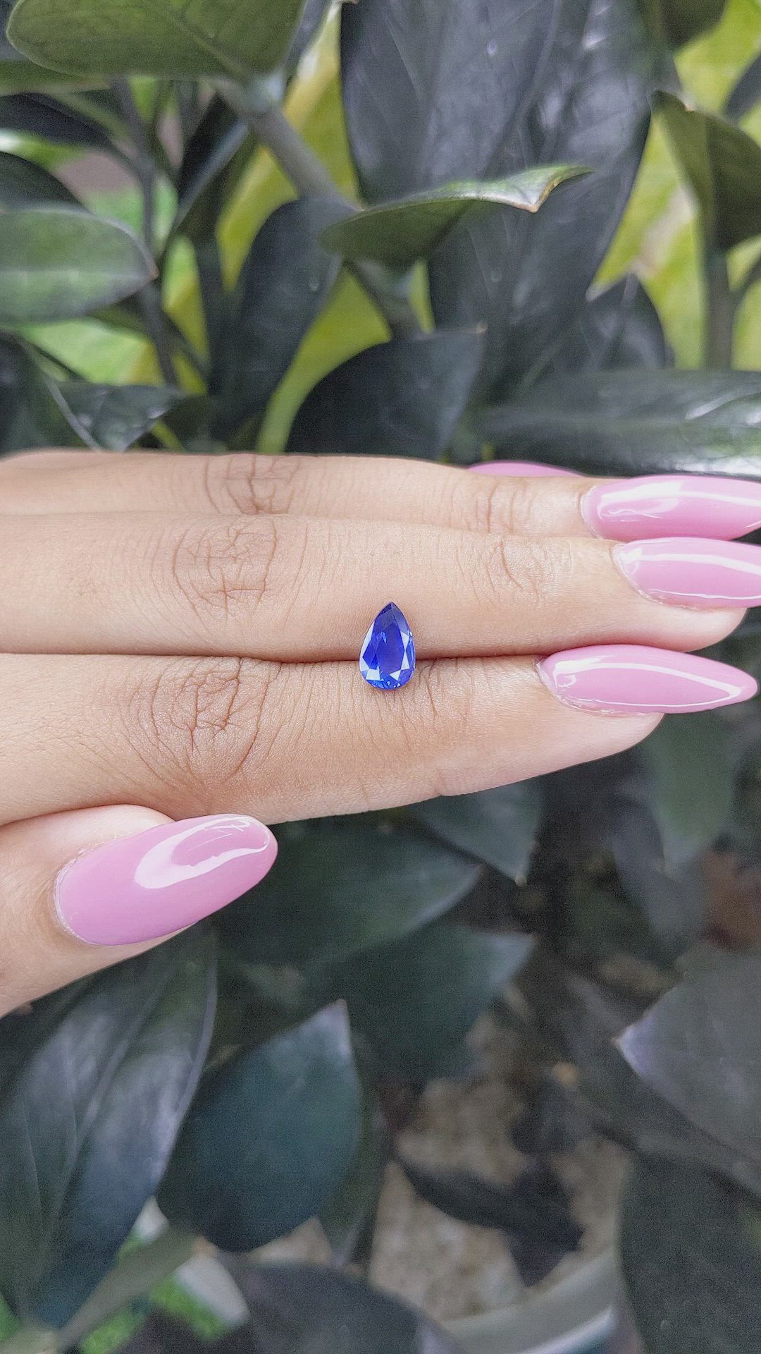 1.24 Ct. Blue Sapphire from Tanzania Size Video