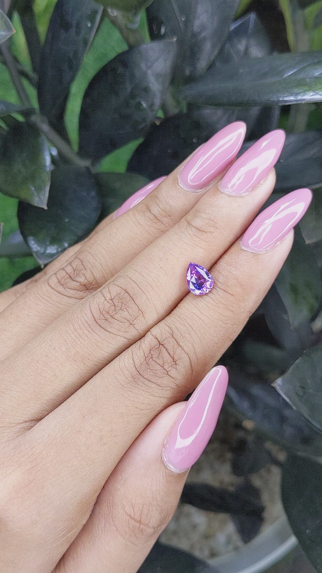 1.36 Ct. Bi Color Sapphire from Tanzania Size Video