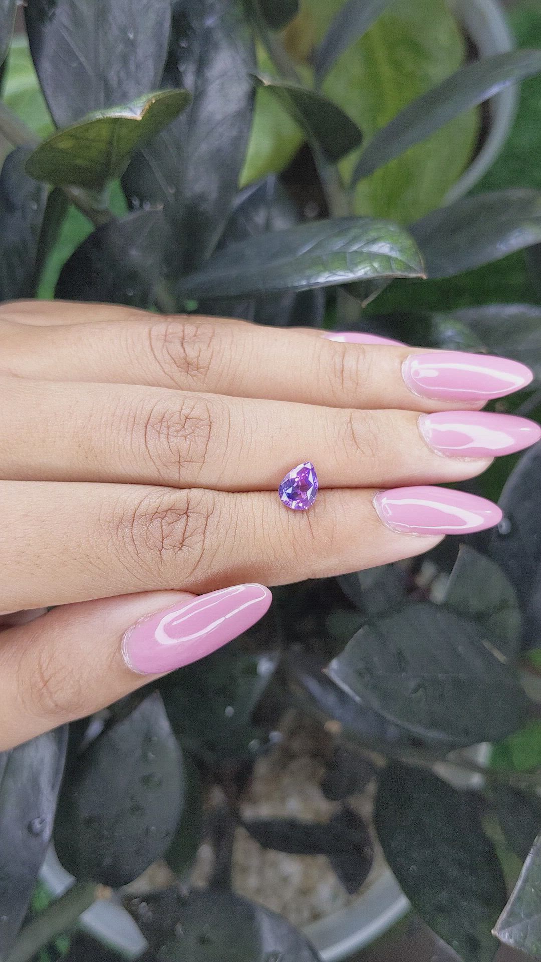 1.36 Ct. Bi Color Sapphire from Tanzania Size Video