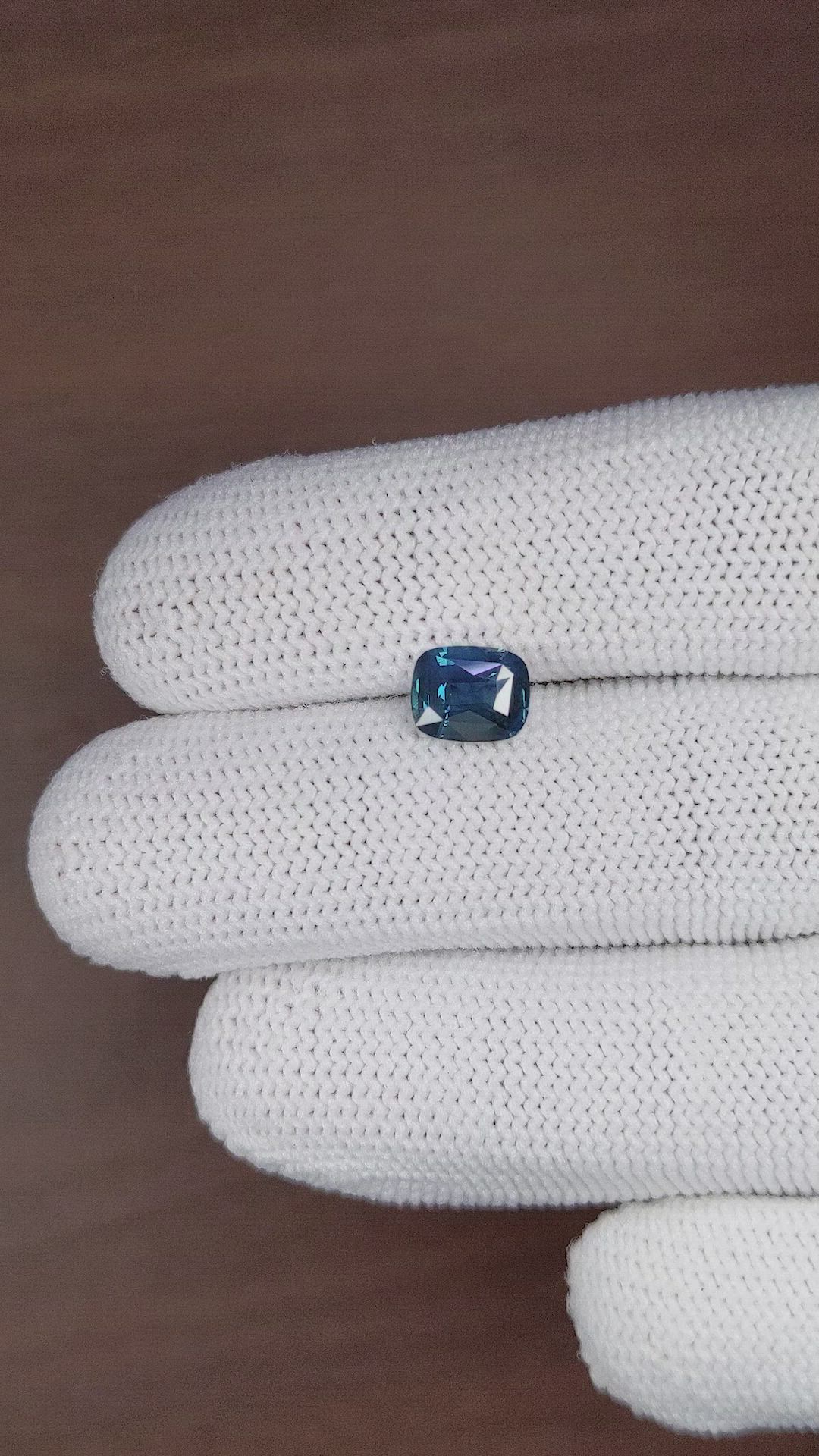 1.77 Ct. Greenish Blue Sapphire from Tanzania Size Video