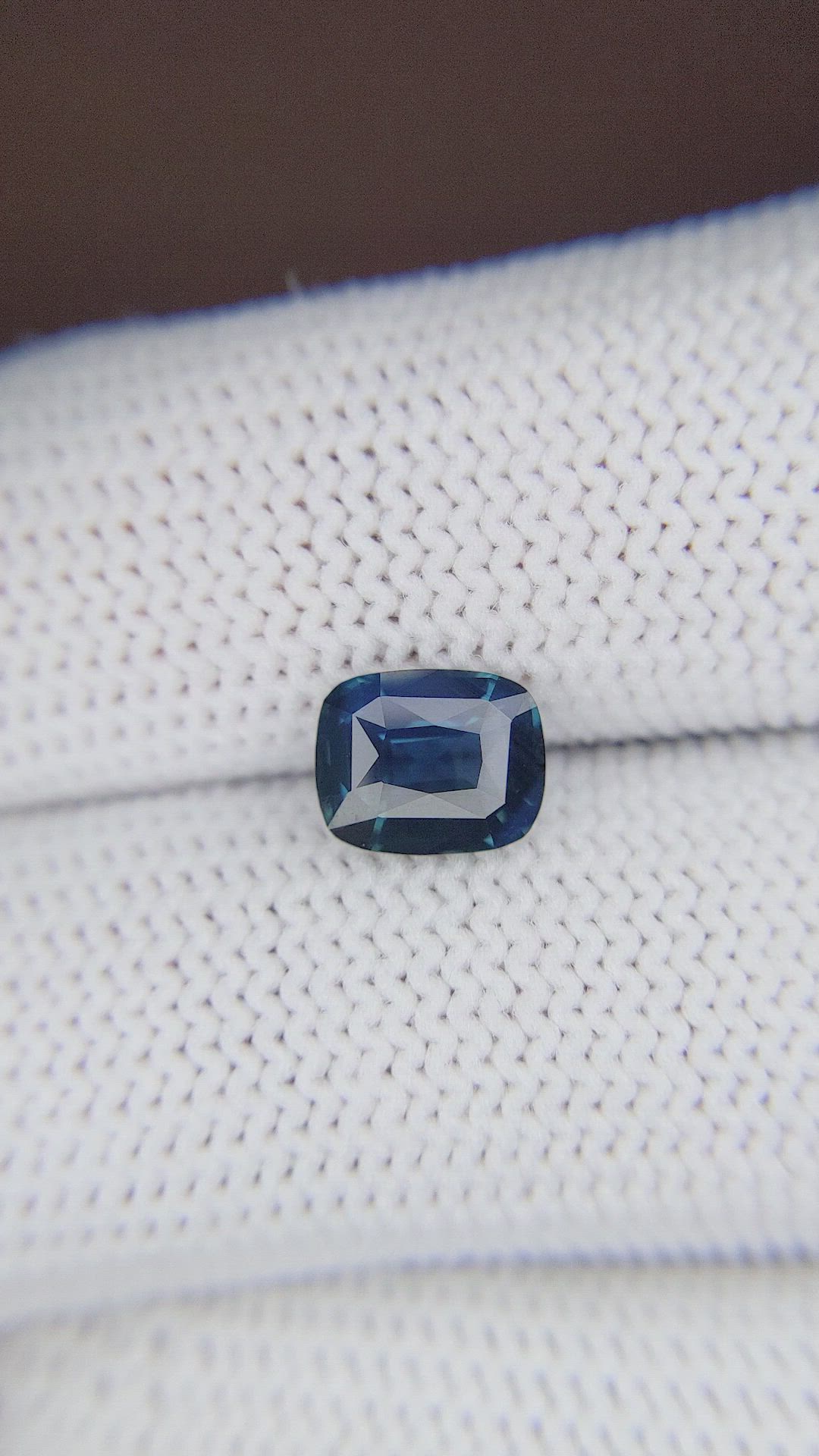 1.77 Ct. Greenish Blue Sapphire from Tanzania Size Video
