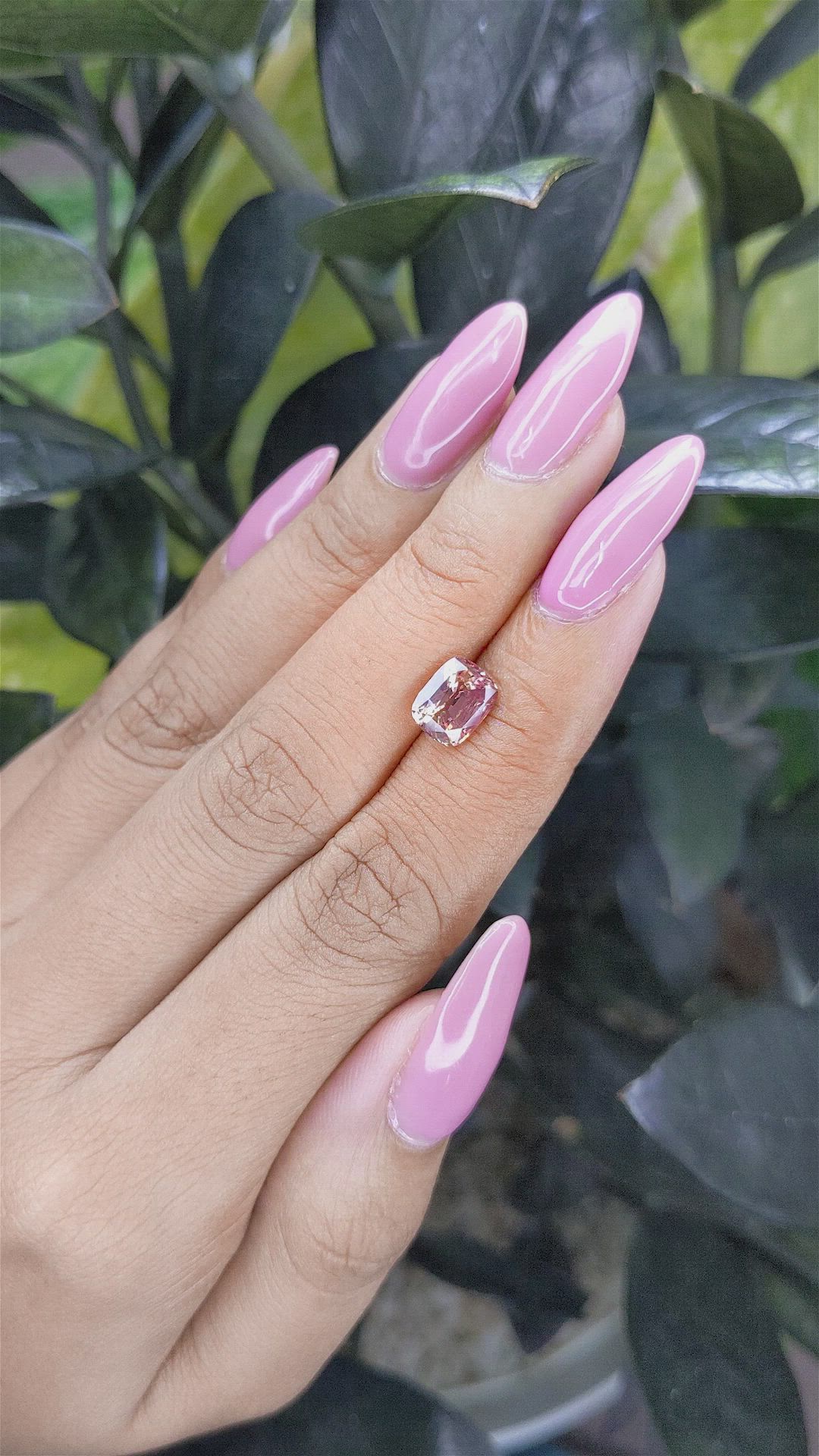 2.11 Ct. Padparadscha Sapphire from Tanzania Size Video