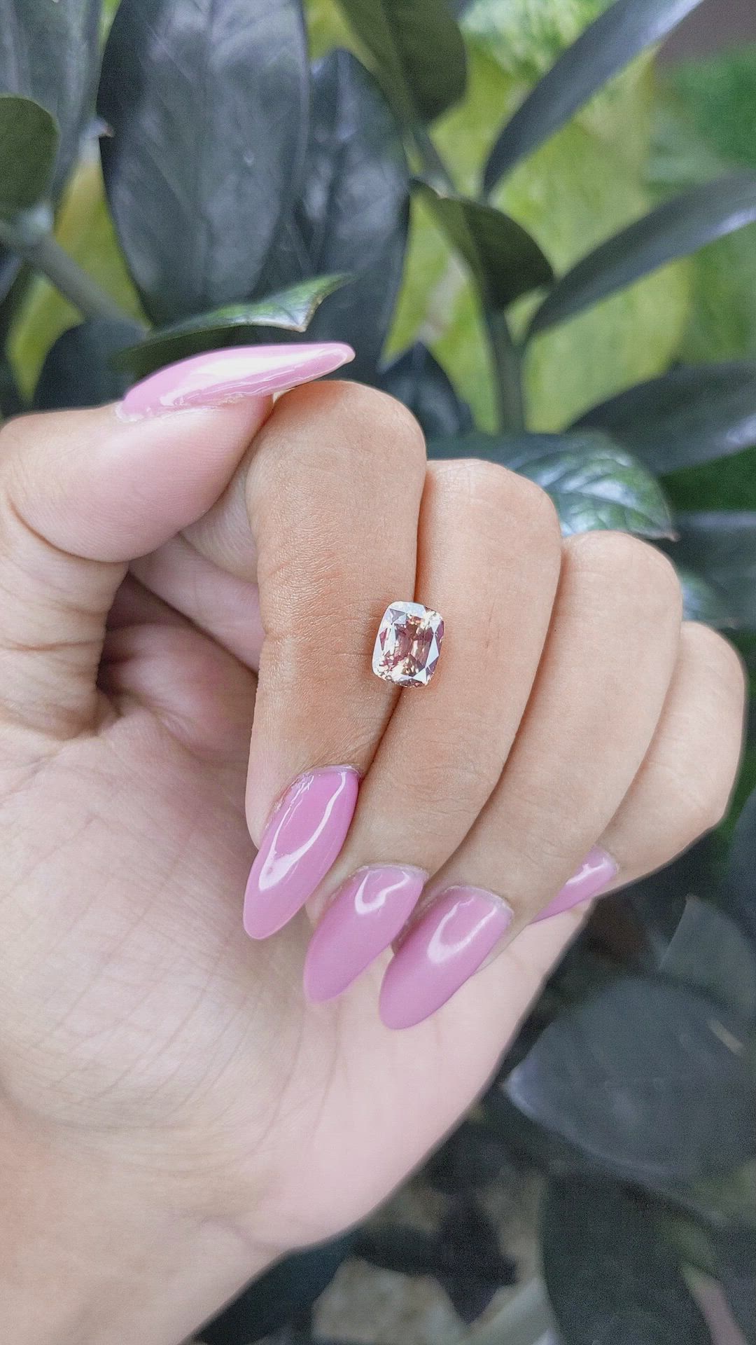 2.11 Ct. Padparadscha Sapphire from Tanzania Size Video