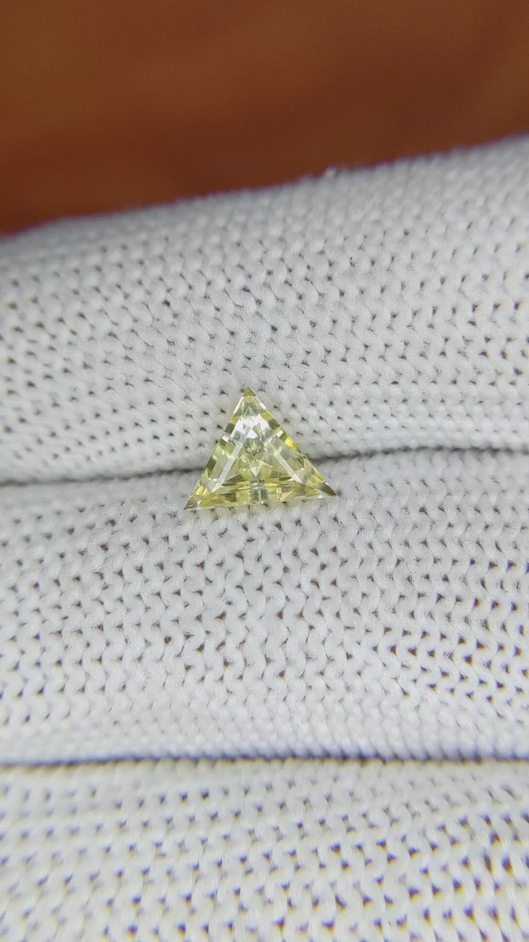 1.04 Ct. Yellow Sapphire from Ceylon (Sri Lanka) Size Video