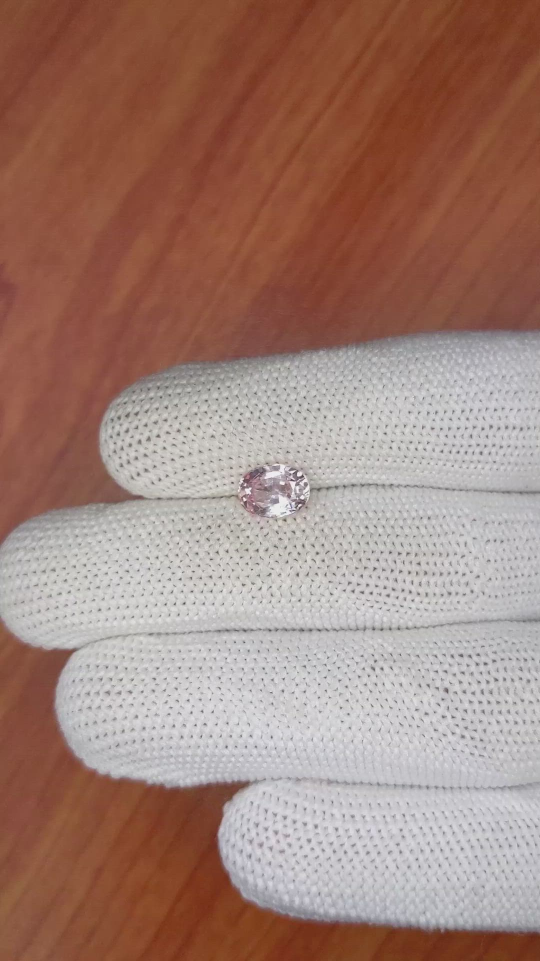 1.67 Ct. Pink Sapphire from Ceylon (Sri Lanka) Size Video