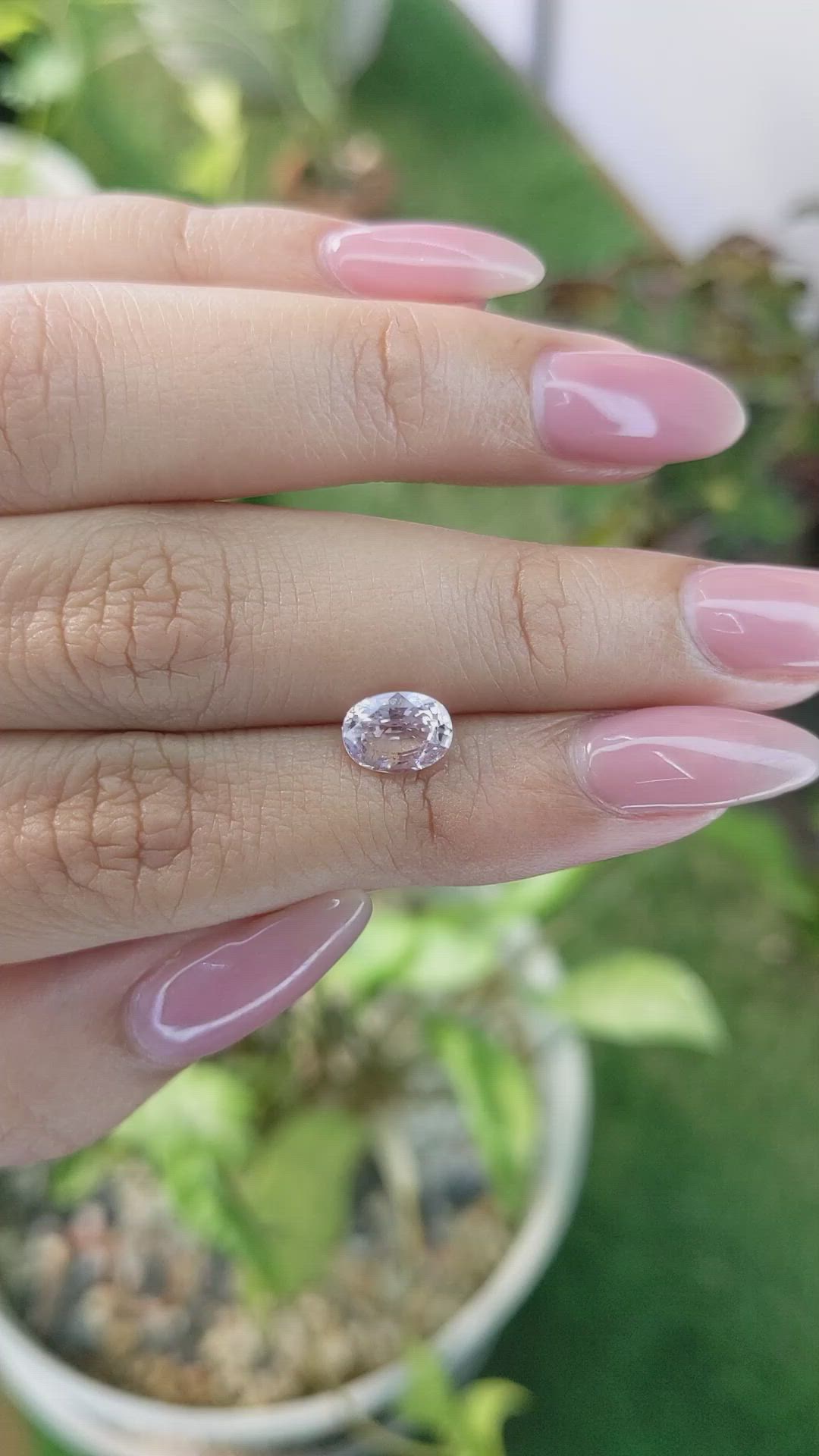1.67 Ct. Pink Sapphire from Ceylon (Sri Lanka) Size Video