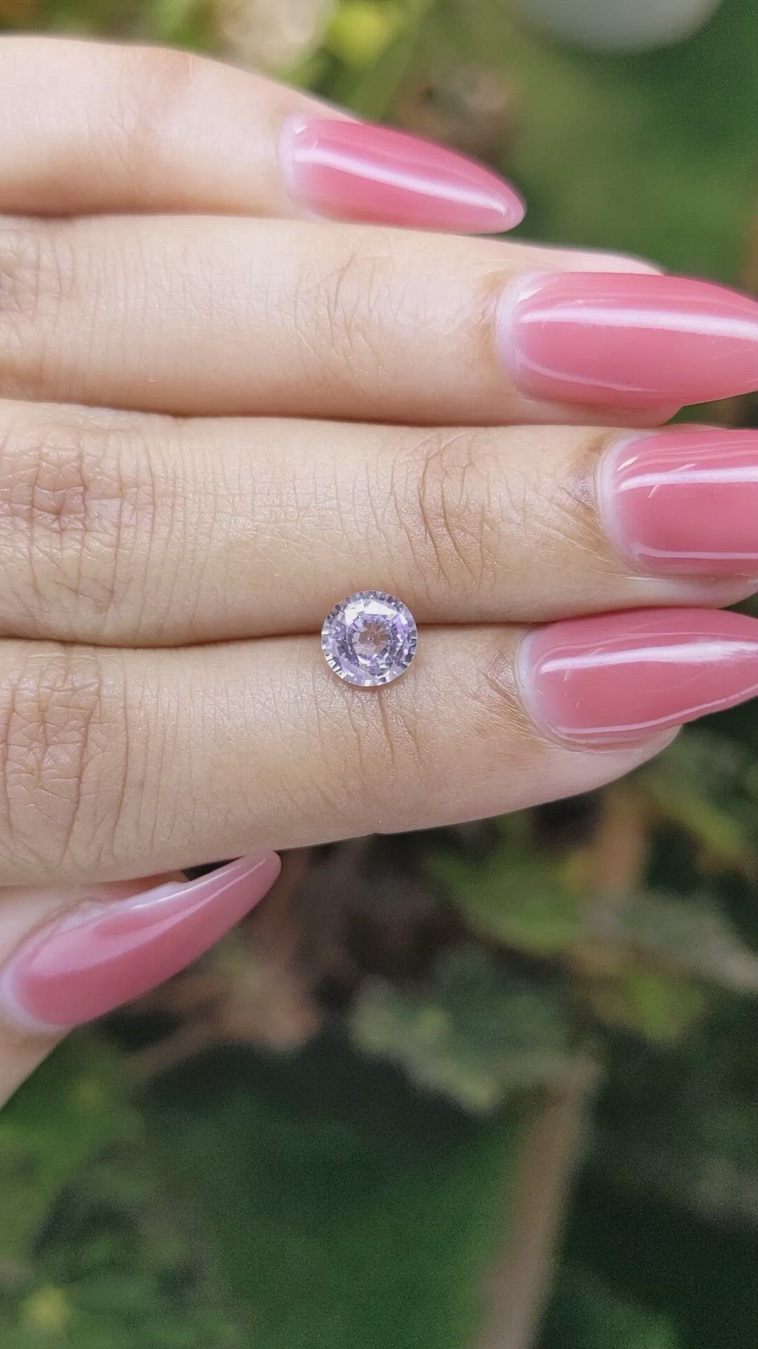 1.02 Ct. Purple Sapphire from Ceylon (Sri Lanka) Size Video