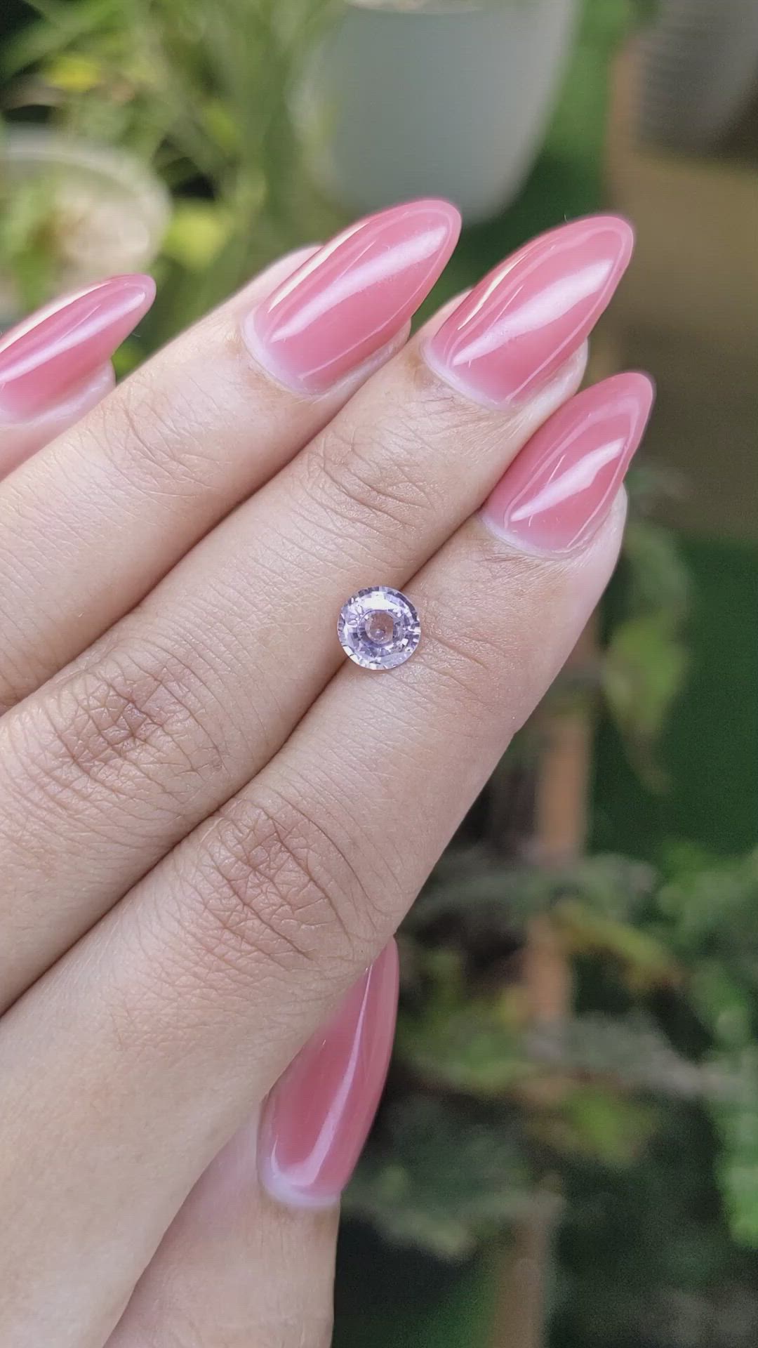 1.02 Ct. Purple Sapphire from Ceylon (Sri Lanka) Size Video