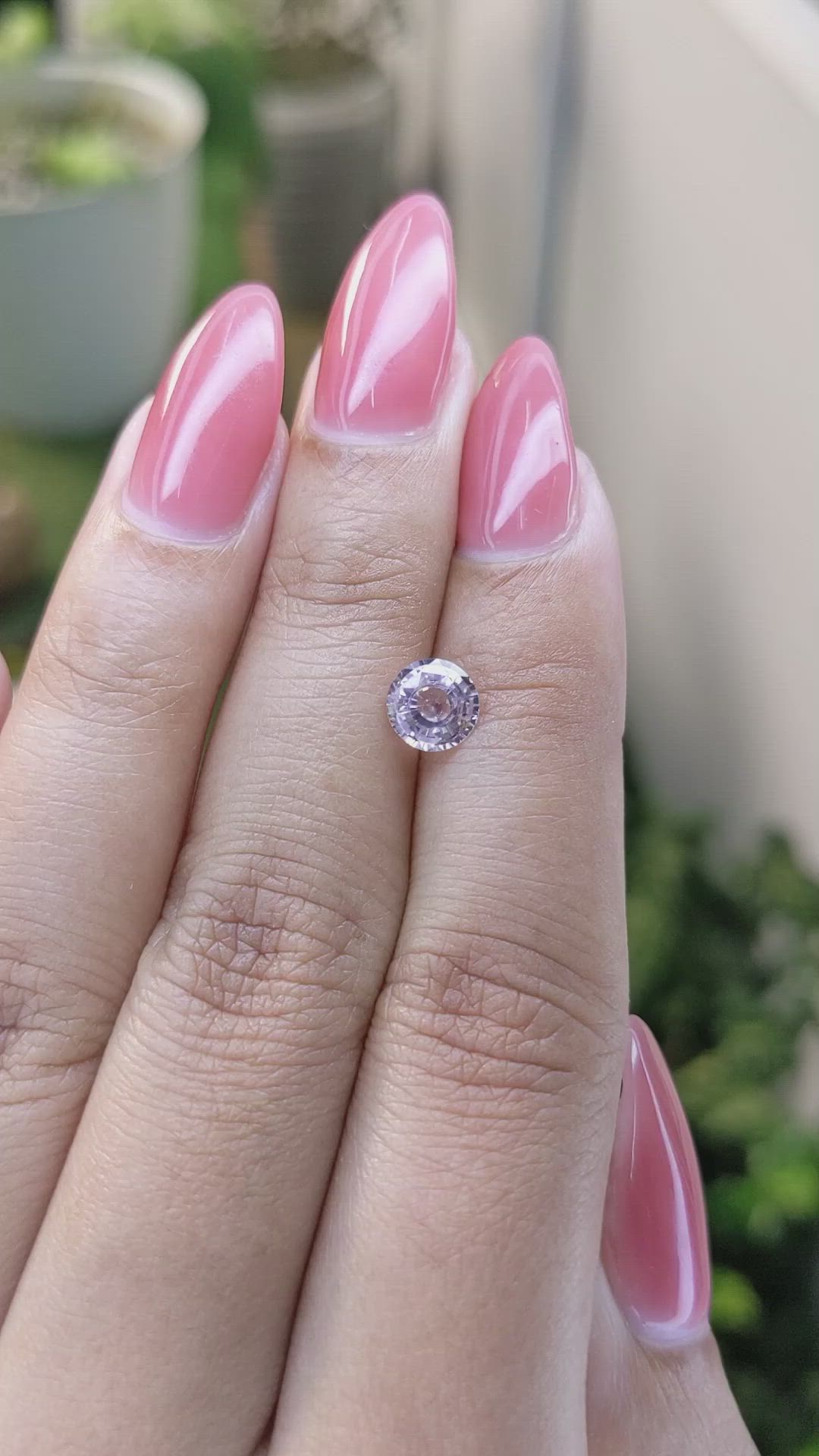 1.02 Ct. Purple Sapphire from Ceylon (Sri Lanka) Size Video