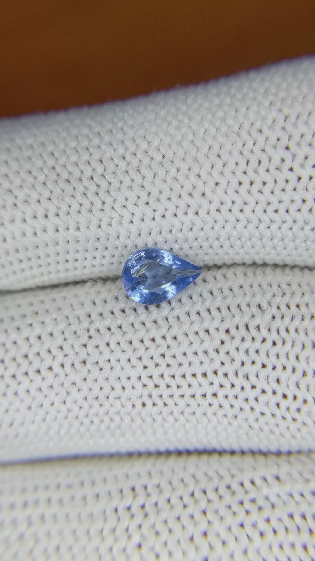 0.49 Ct. Blue Sapphire from Ceylon (Sri Lanka) Size Video