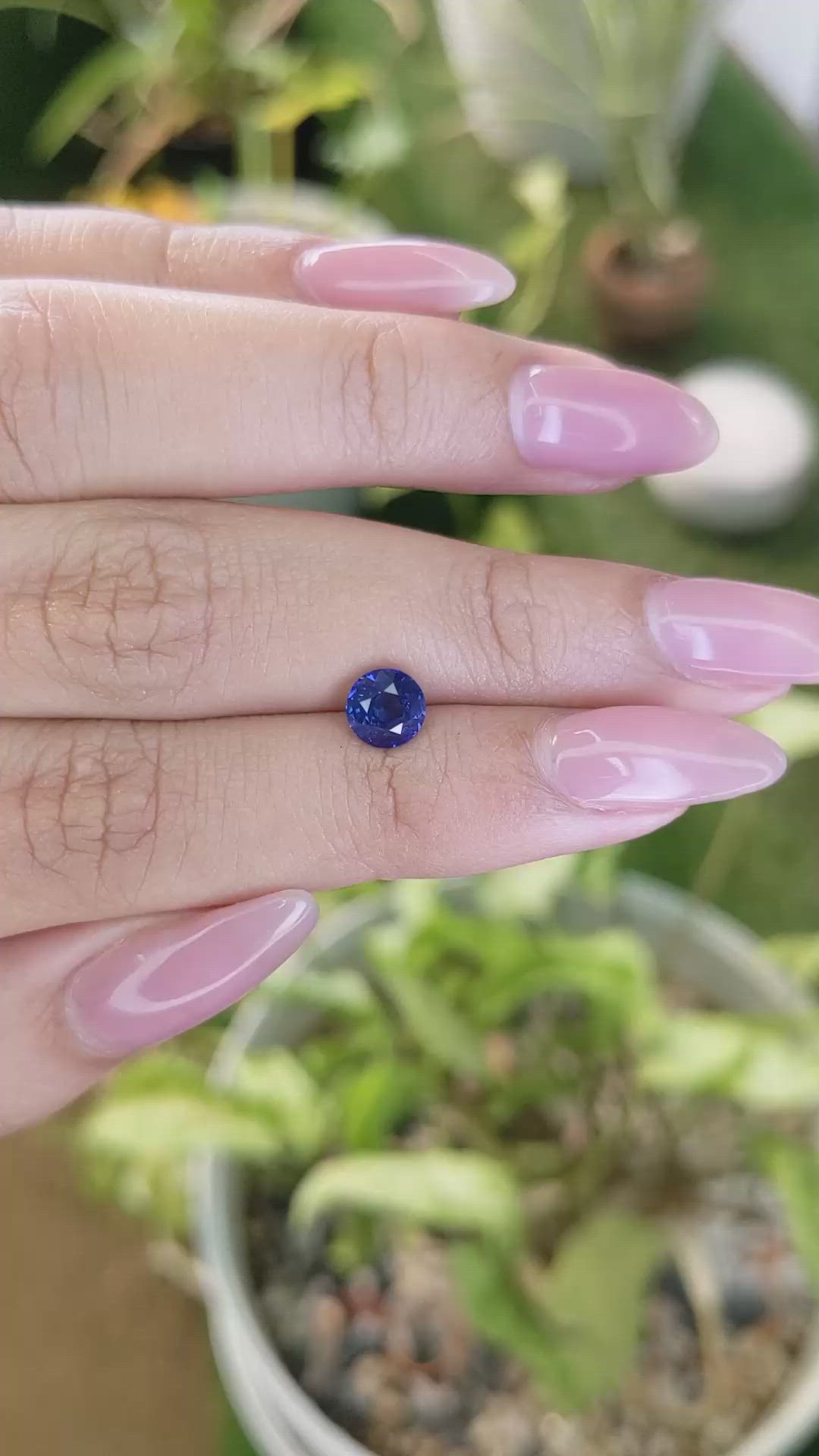 1.20 Ct. Blue Sapphire from Ceylon (Sri Lanka) Size Video